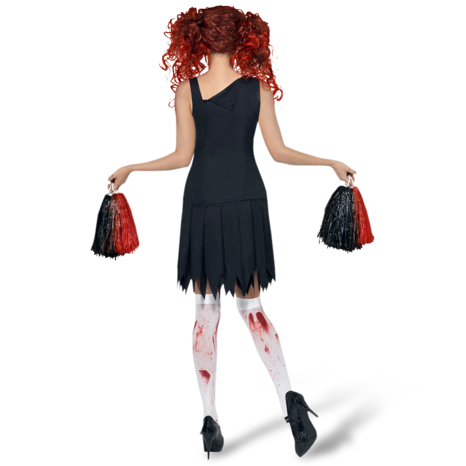 Costume Da Cheerleader Horror Per Bambini – Con Vestito, Calze Macchiate Di Sangue E Accessori, Taglie 7-9 E 10-12 Anni
