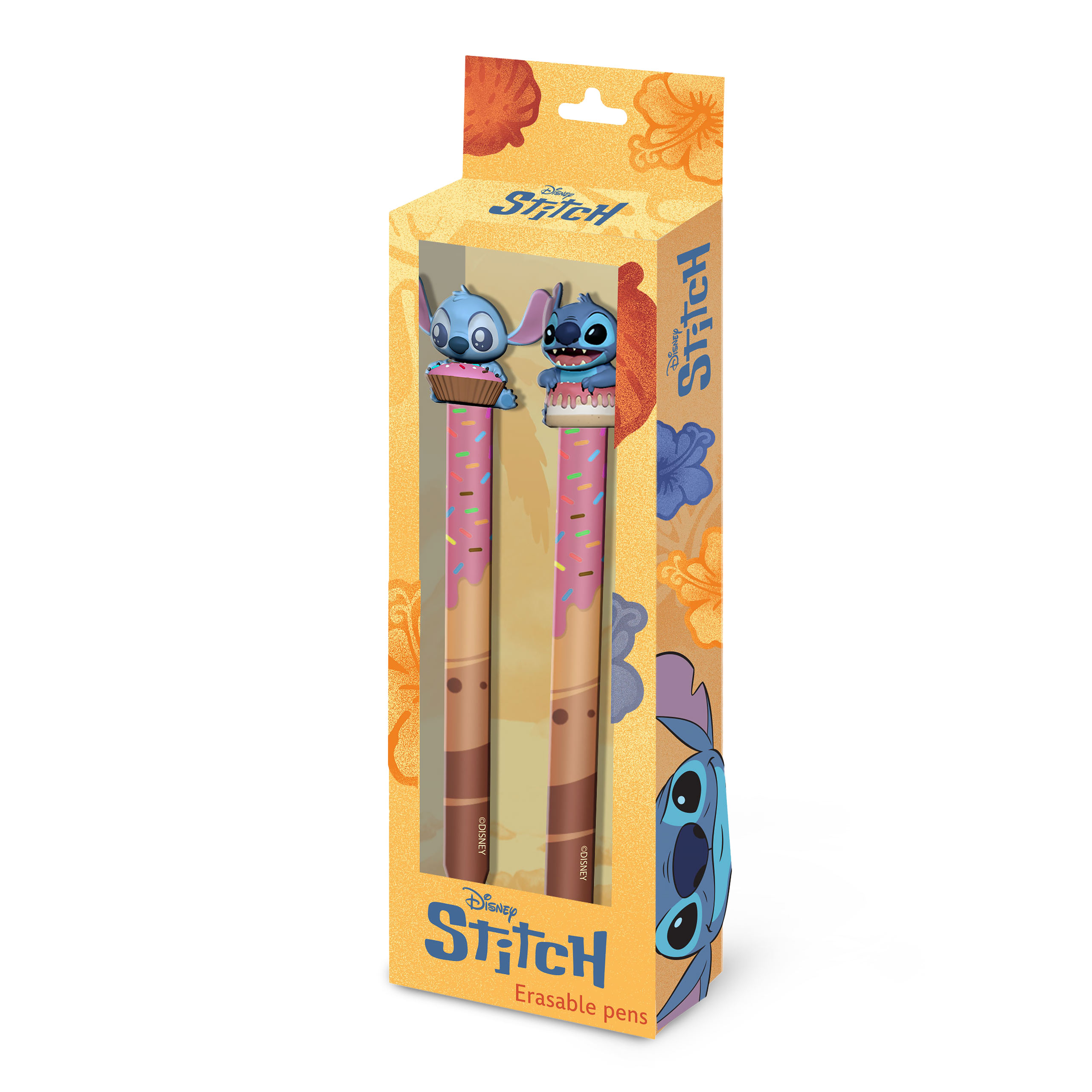 Stitch Kugelschreiber mit Radierfunktion 2er Set - Lilo & Stitch
