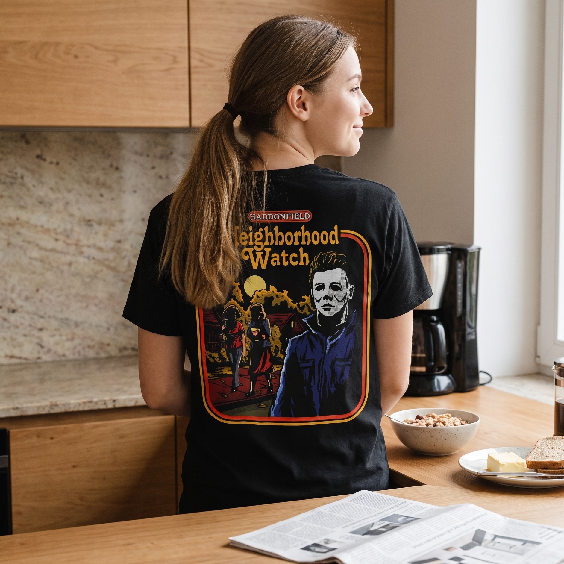 Halloween - Camiseta Neighbourhood Watch negra