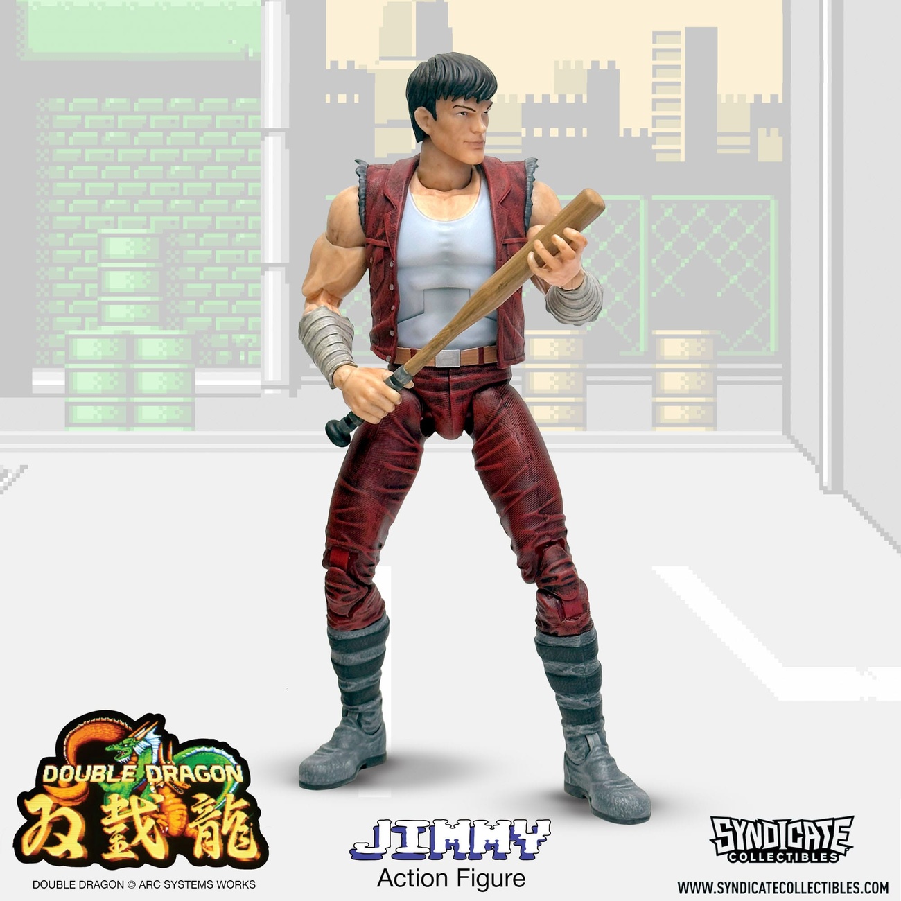 Double Dragon Figura de Acción Deluxe 1/12 Jimmy 18 cm