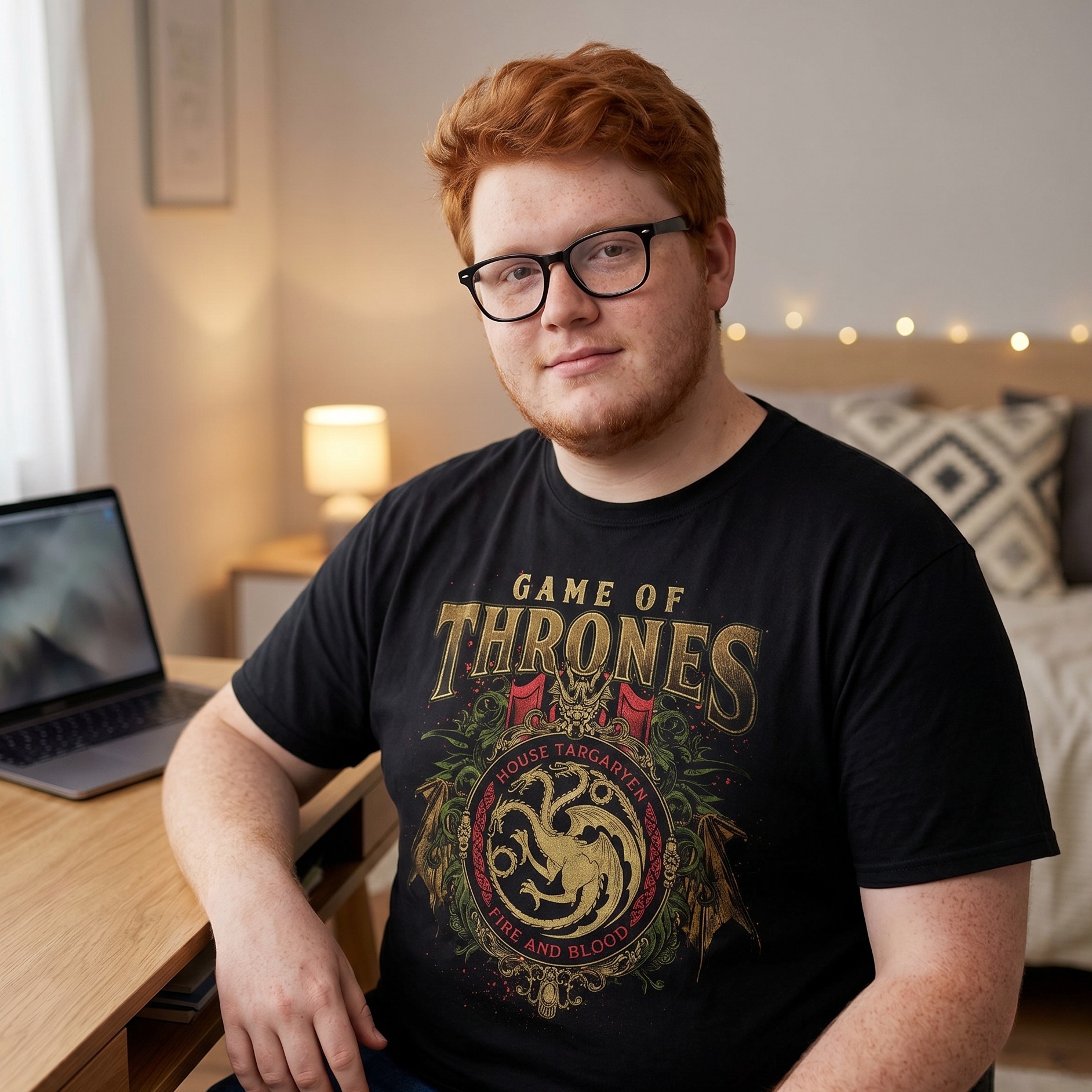 Game of Thrones - Targaryen Ornamenten T-Shirt Zwart