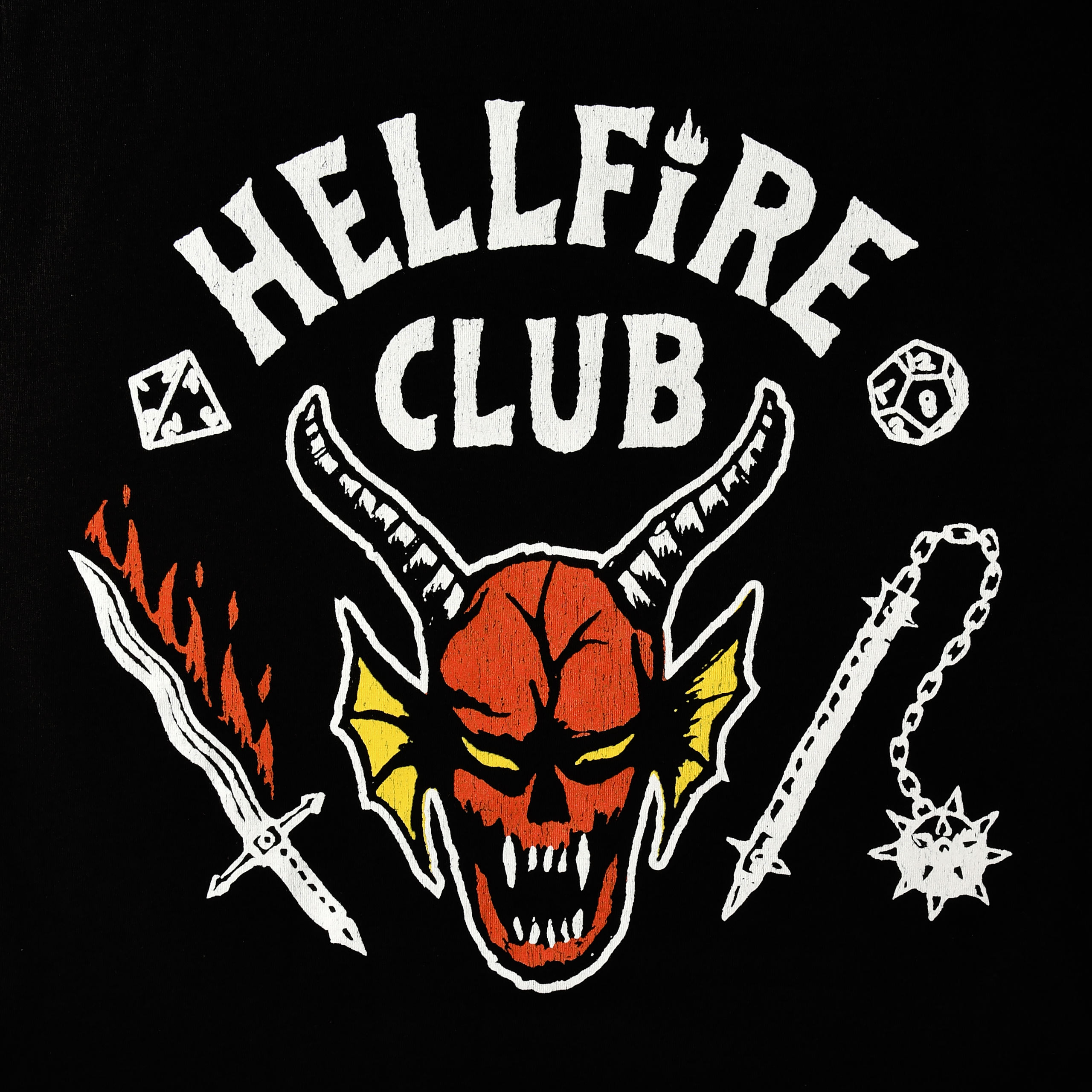 Stranger Things - Hellfire Club Logo T-Shirt schwarz