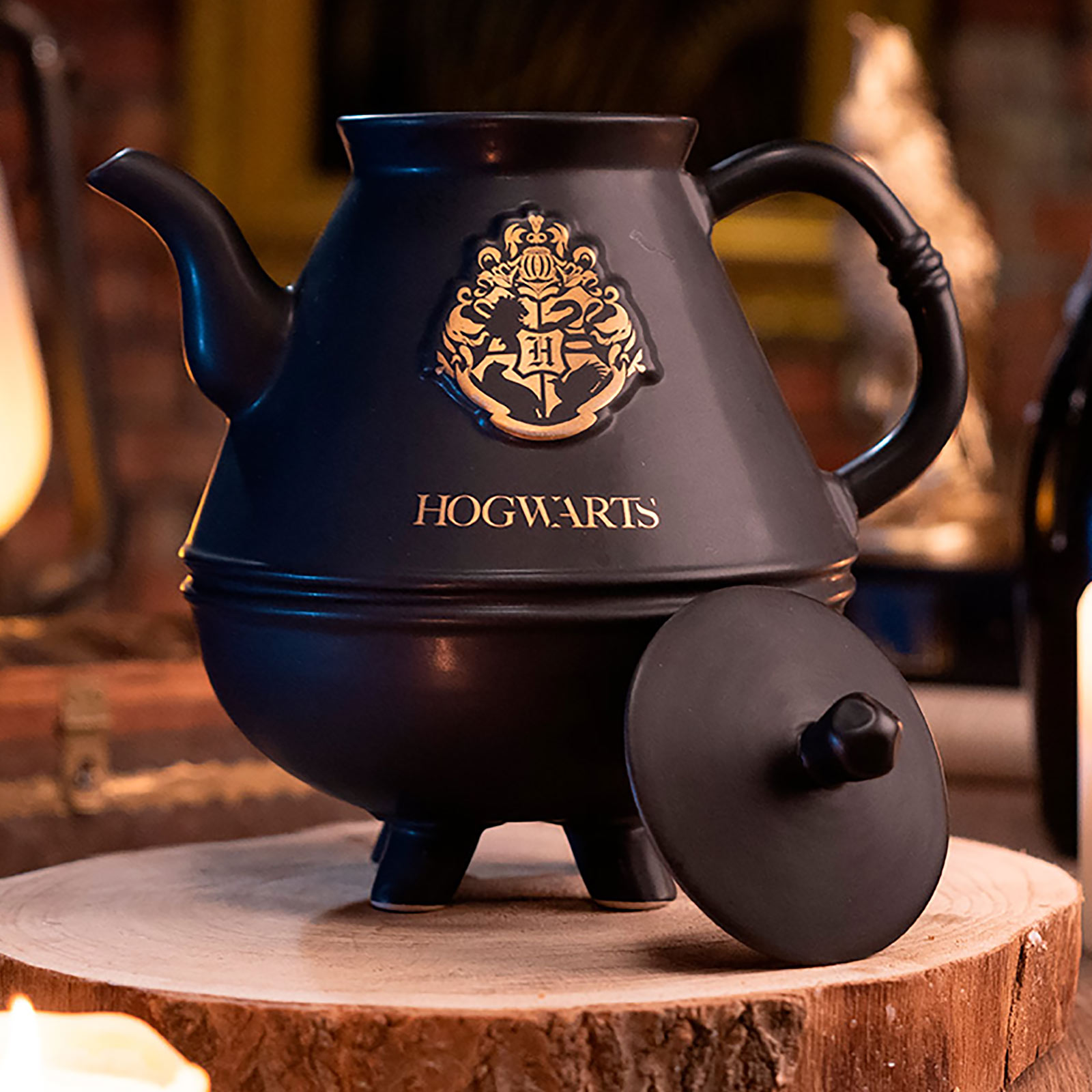 Harry Potter - Hogwarts Crest Cauldron Tea Set