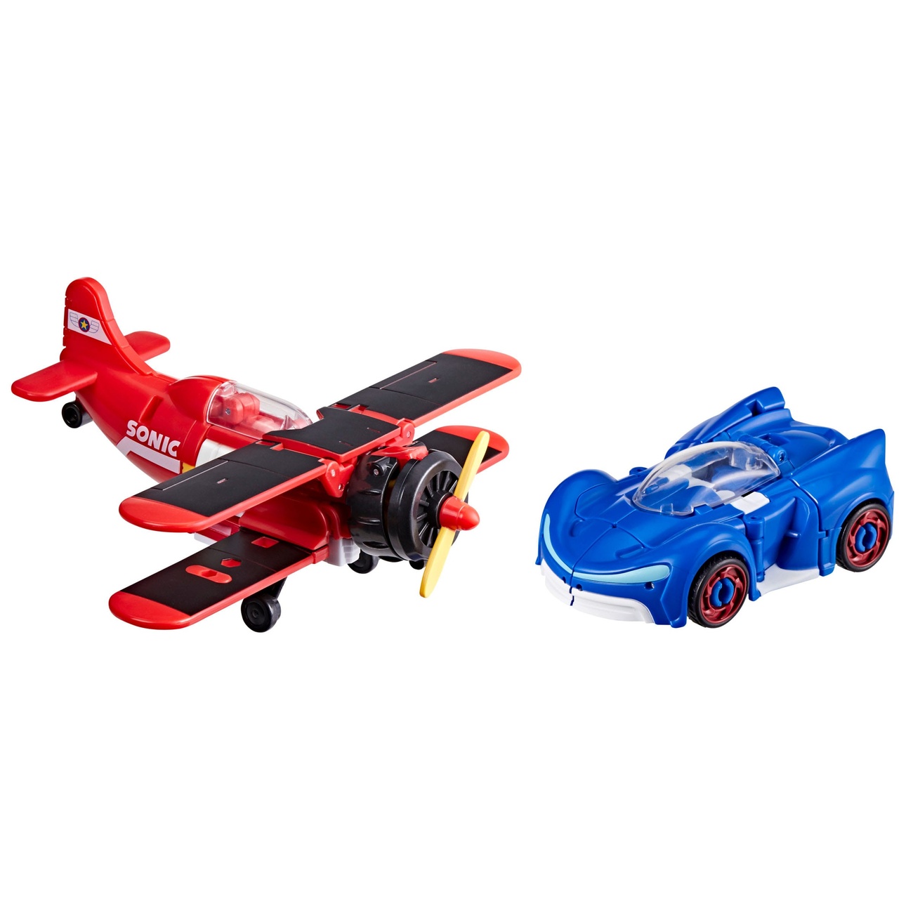 Sonic the Hedgehog x Transformers Zestaw 2 figurek akcji Wingtail & Blue Booster 13 cm