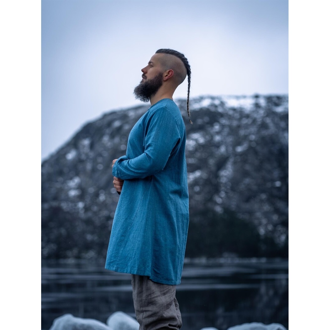 Mittelalter Tunika Ragnar blau