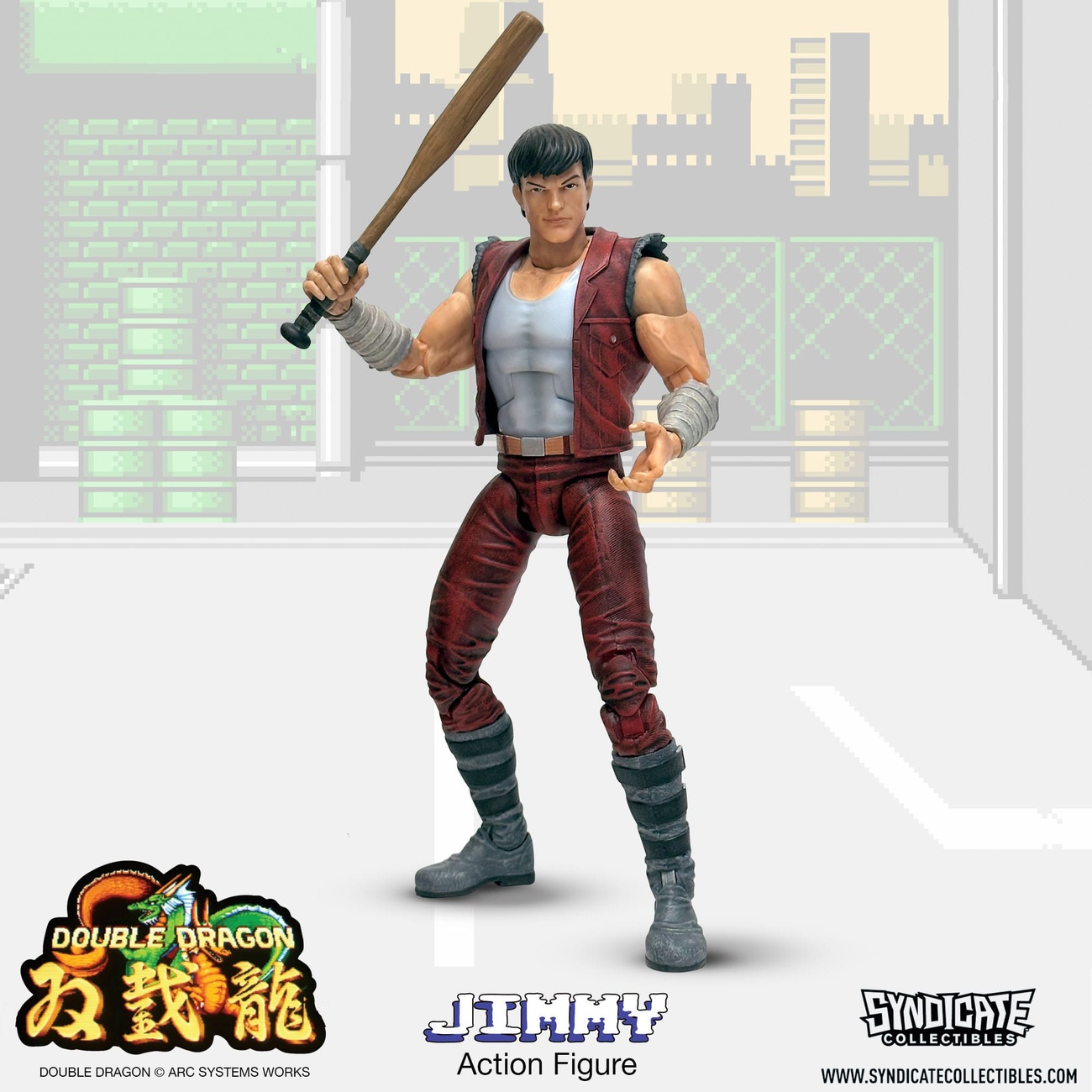 Double Dragon Figura de Acción Deluxe 1/12 Jimmy 18 cm