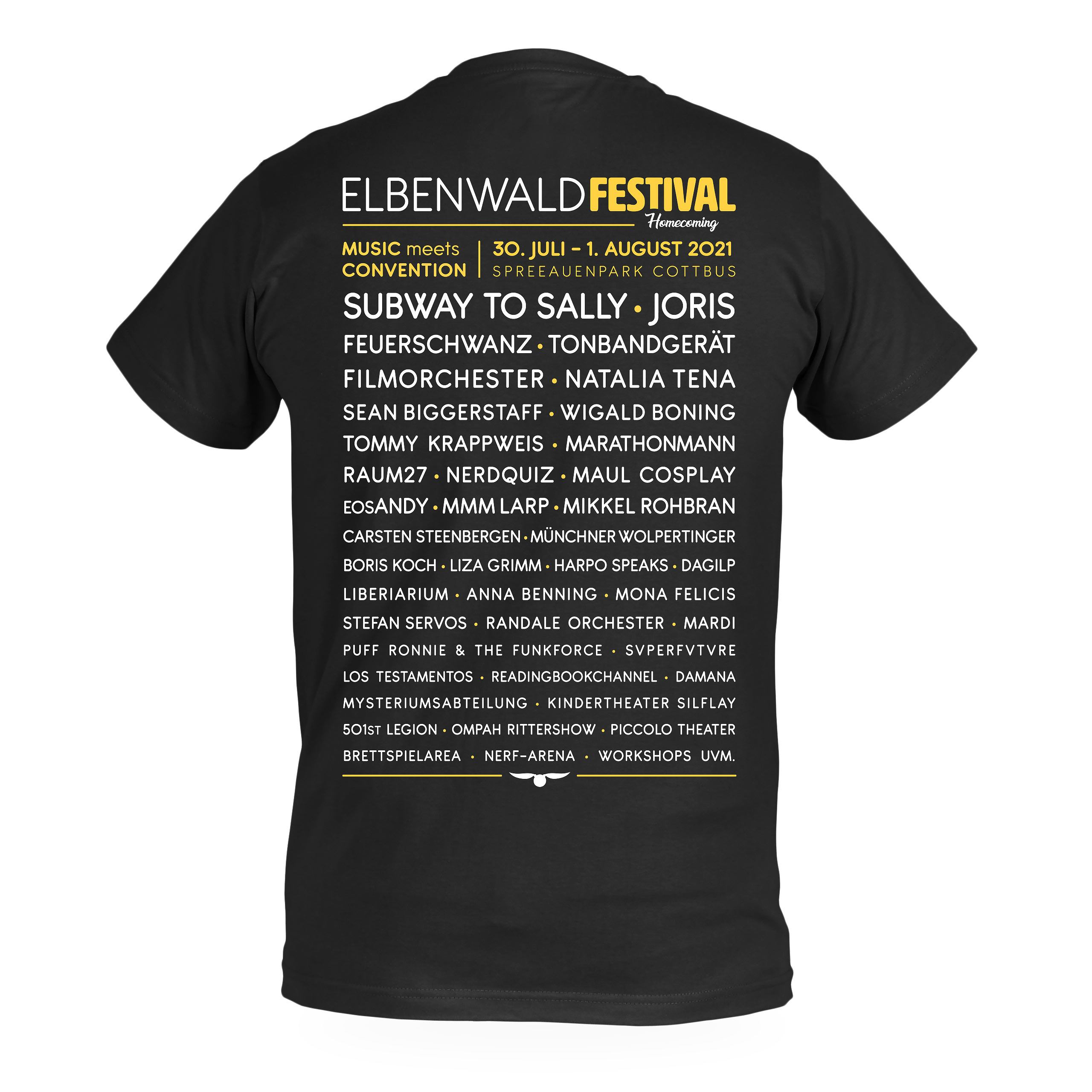 Elbenwald Festival Homecoming T-Shirt zwart