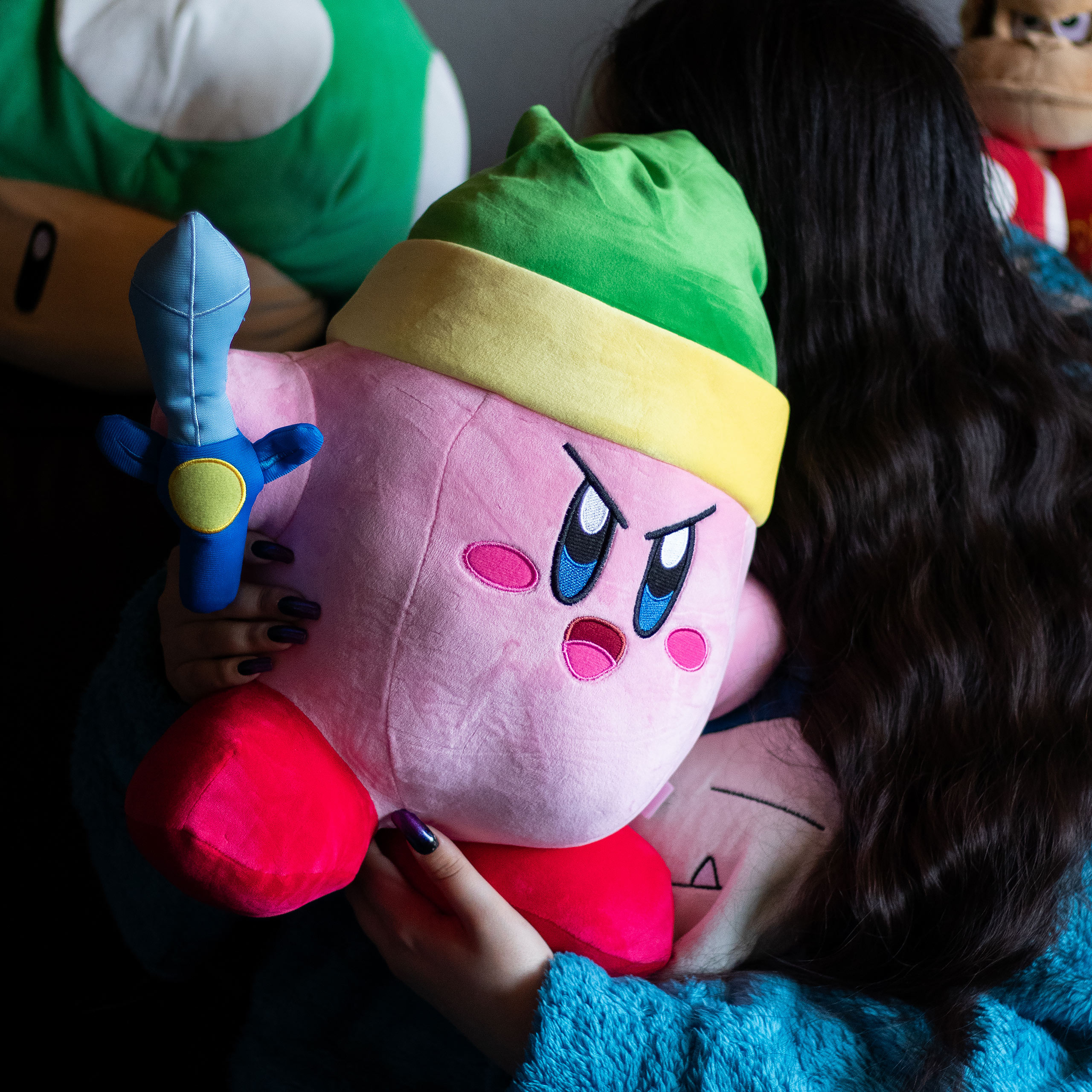Kirby med svärd - Mjukisfigur