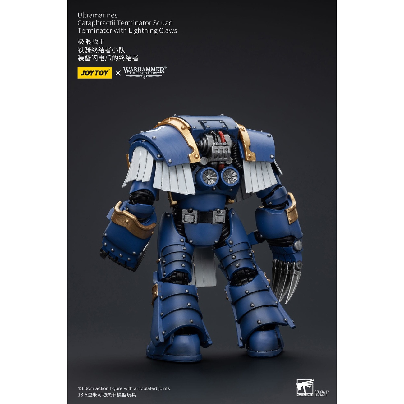 Warhammer The Horus Heresy Action Figure 1/18 Ultramarines Cataphractii Terminator Squad Terminator with Lightning Claws 1