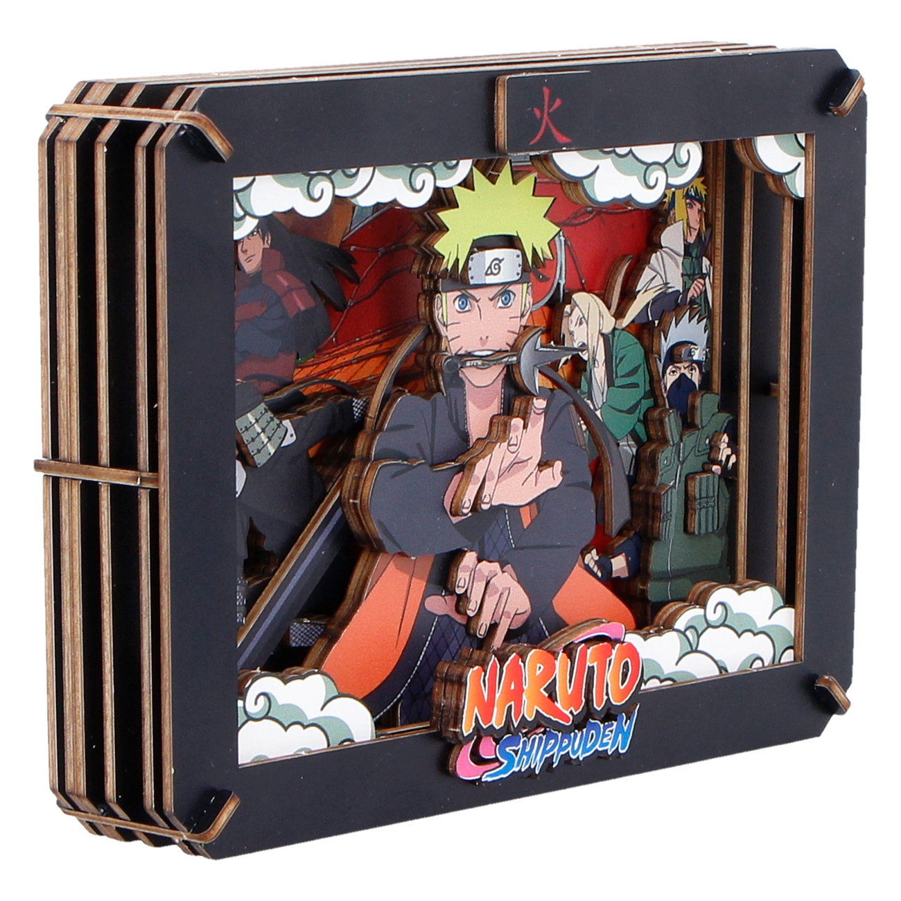 Naruto - Hokage Wooden Theatre 3D Bilderrahmen