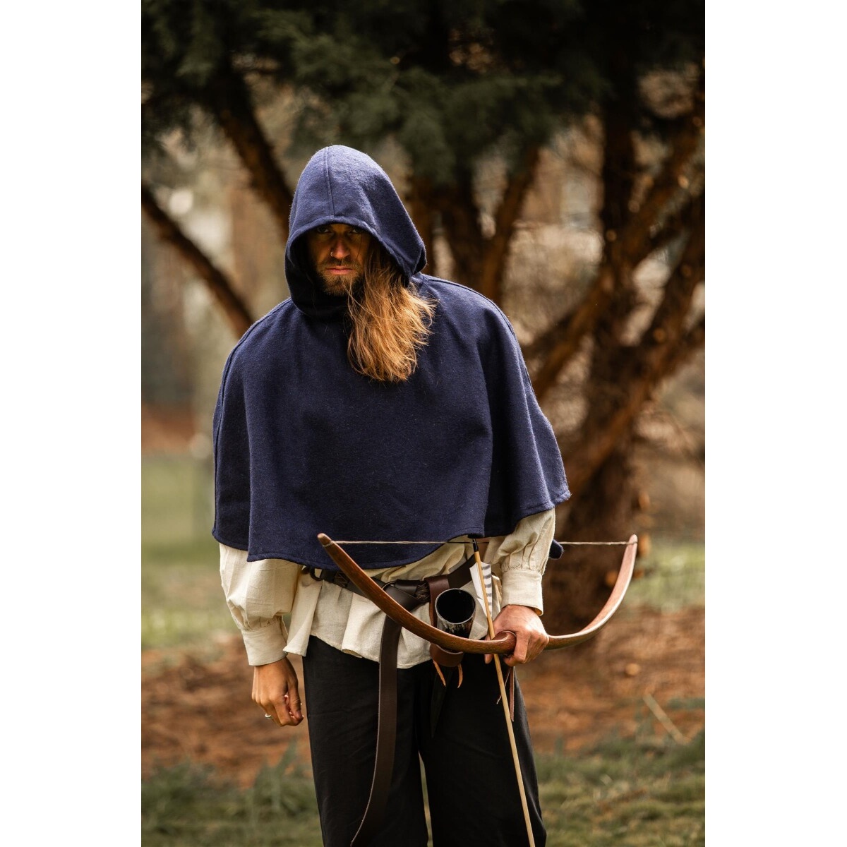 Middeleeuwse wollen gugel Paul