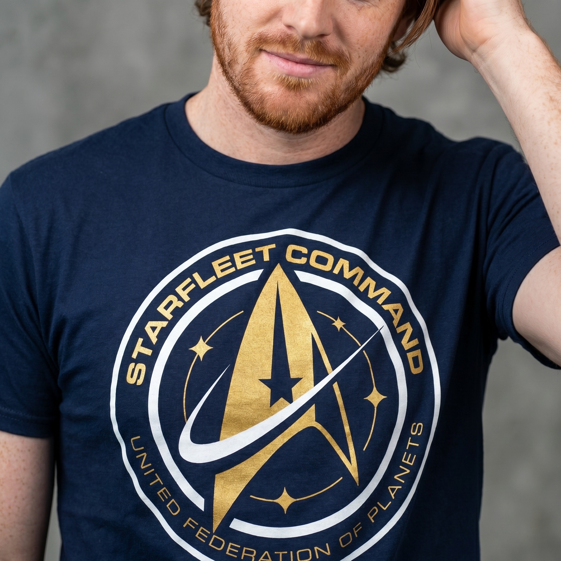 Star Trek - T-shirt Starfleet Command bleu