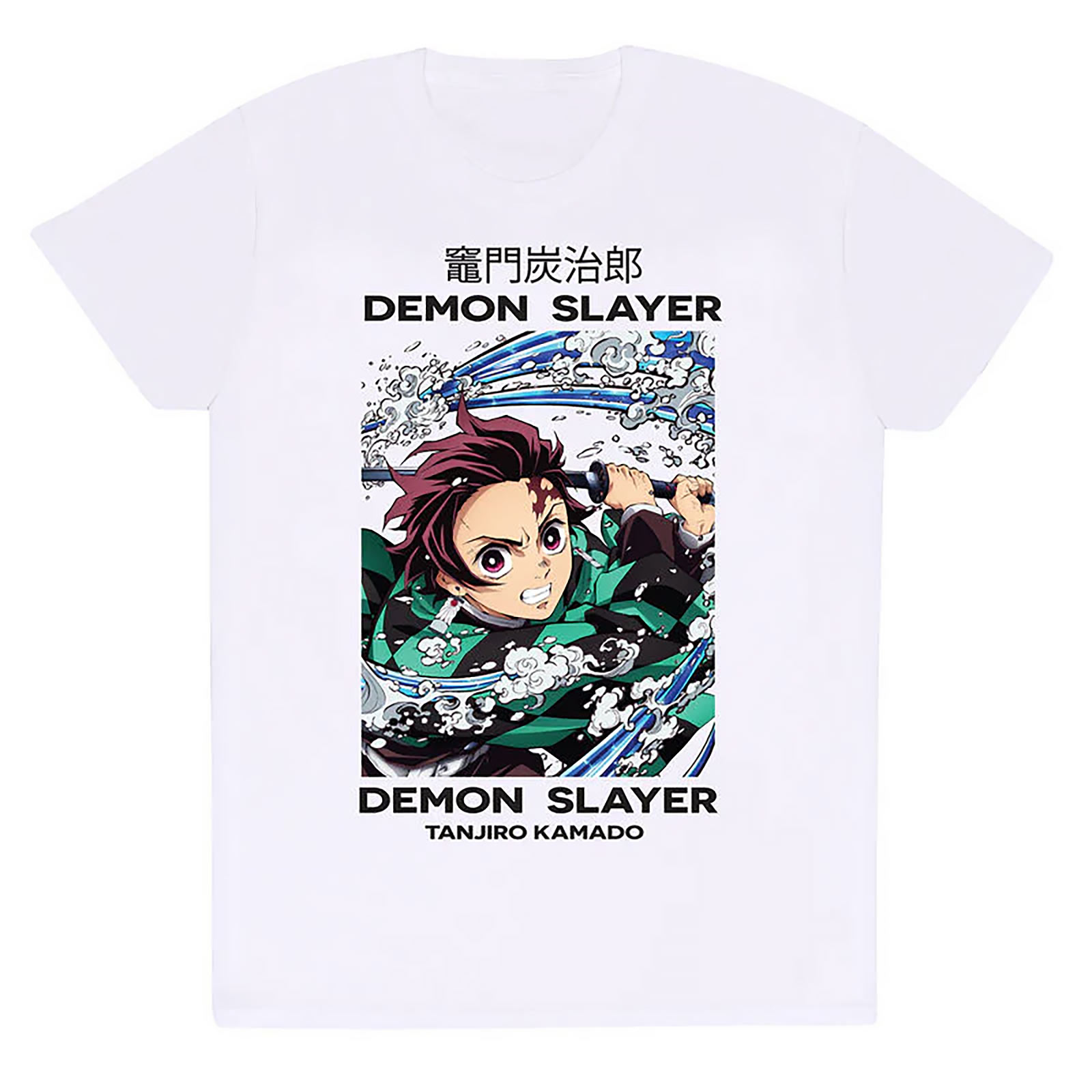 Demon Slayer - Tanjiro Whirlpool T-Shirt blanco