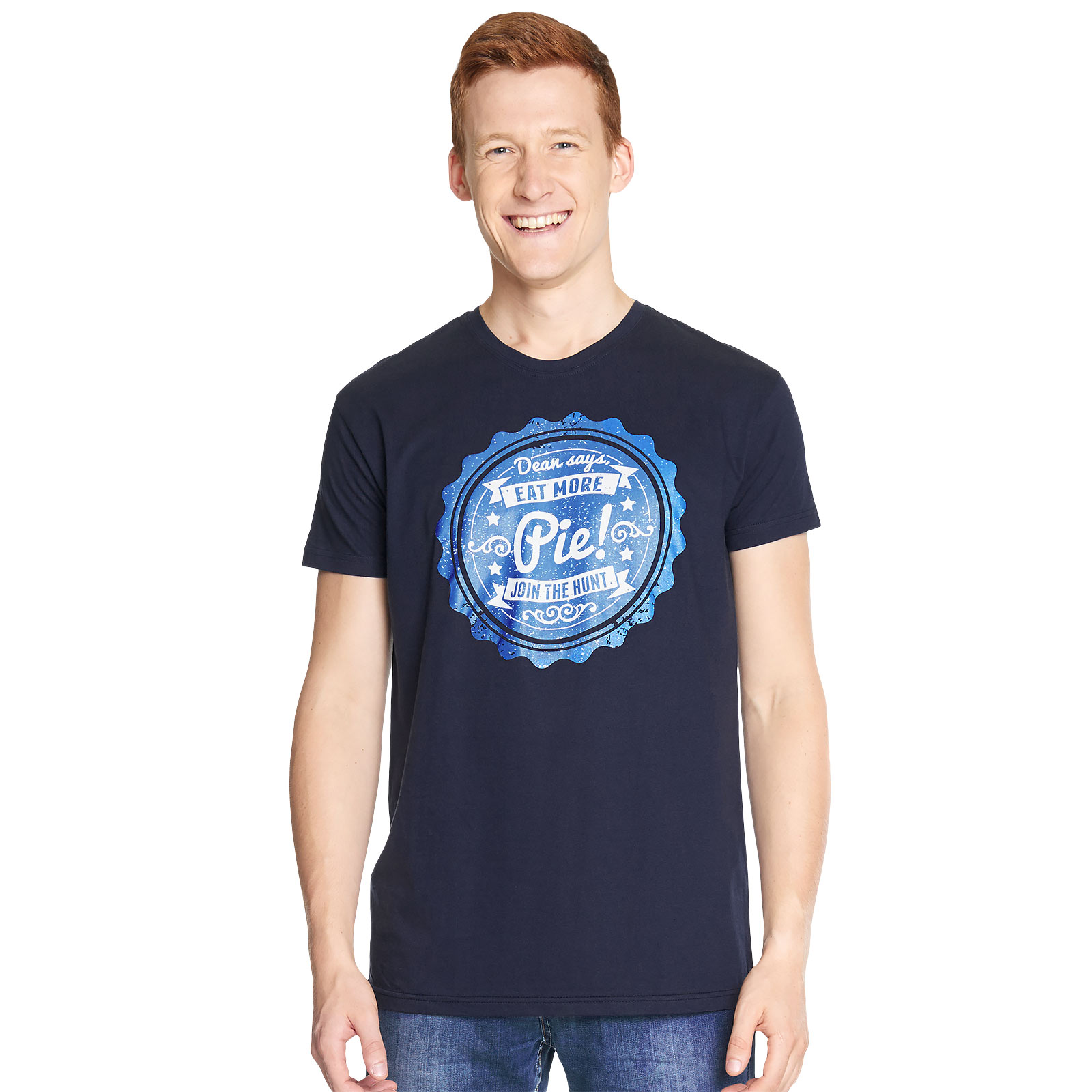Supernatural - Eat More Pie T-Shirt blue
