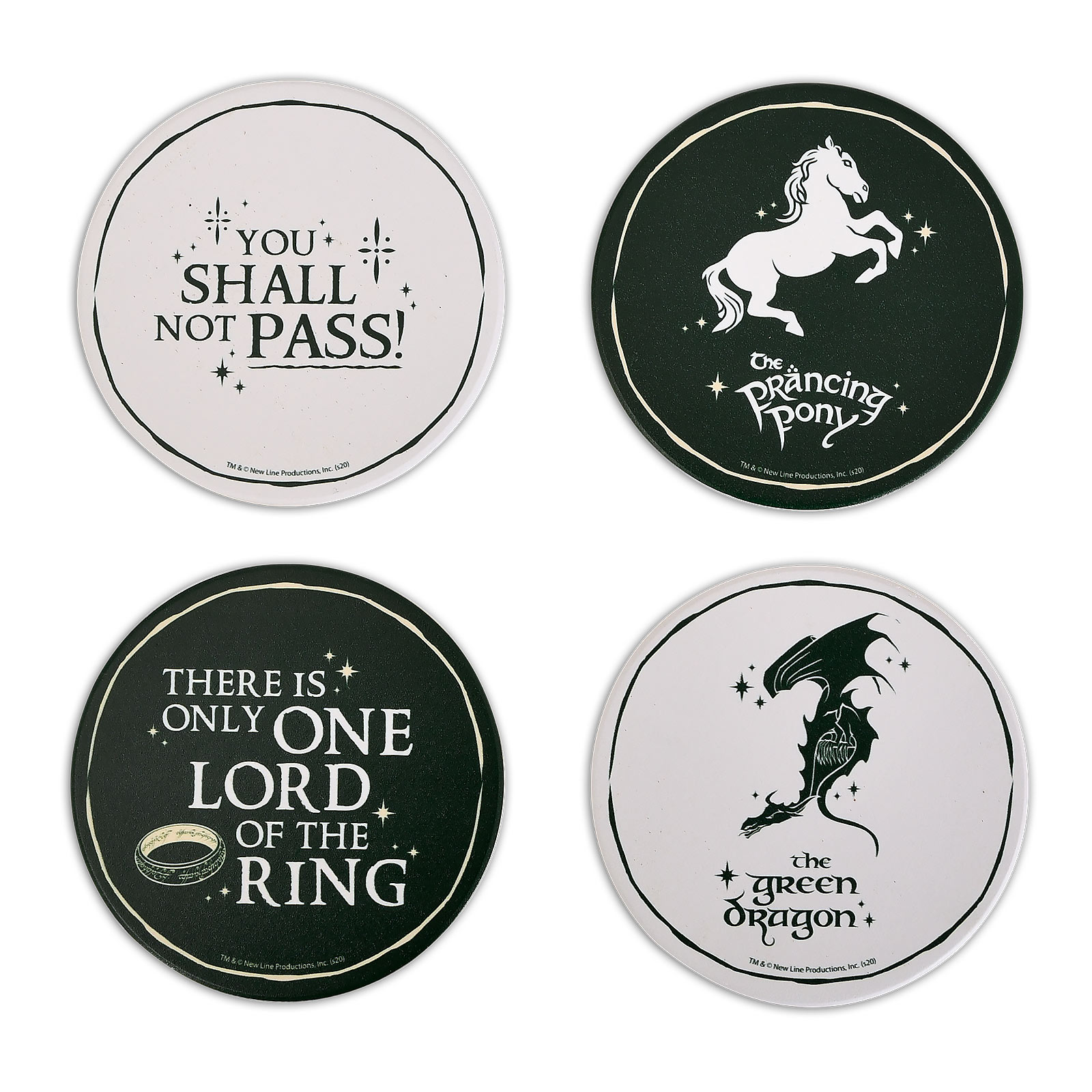 Lord of the Rings Coaster 4 Piece Set