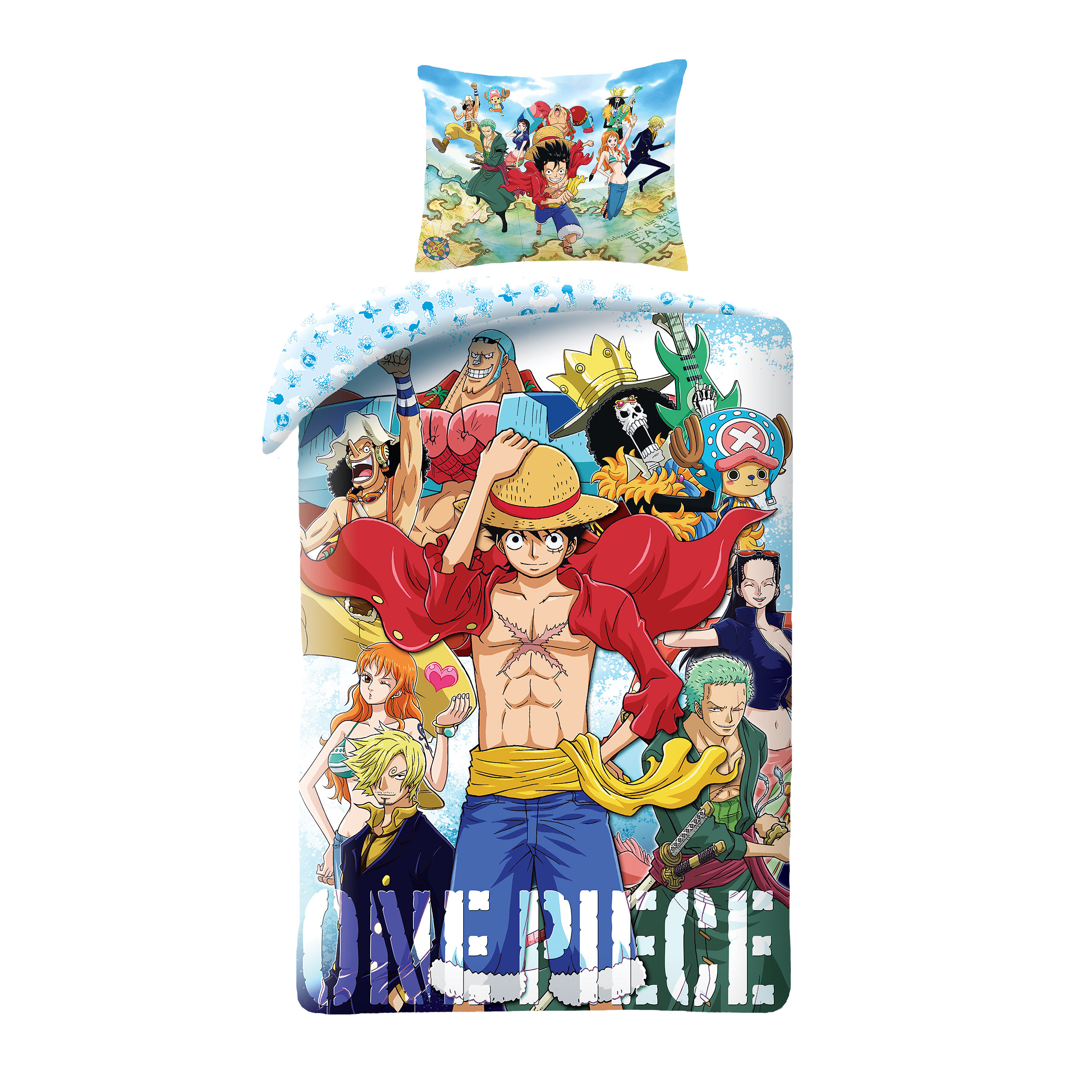 One Piece - Ruffy & Crew Reversible Bed Linen