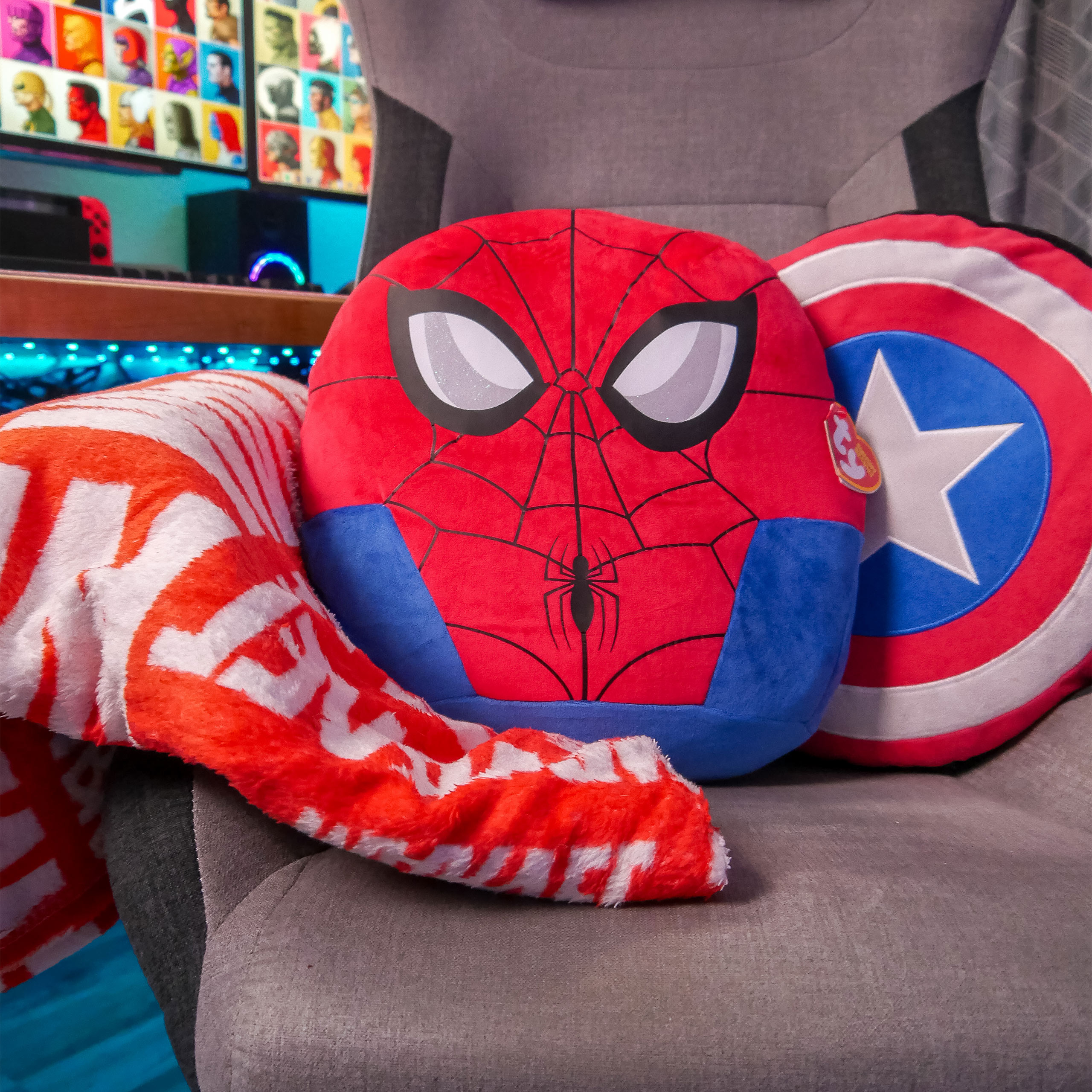 Spider-Man Squishy Beanies Plush Pillow 35cm - Marvel