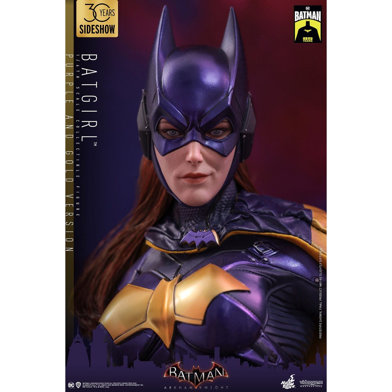 Batman Arkham Knight Videogame Masterpiece action figure 1/6 Batgirl (Purple and Gold Version) Exclusive 30 cm