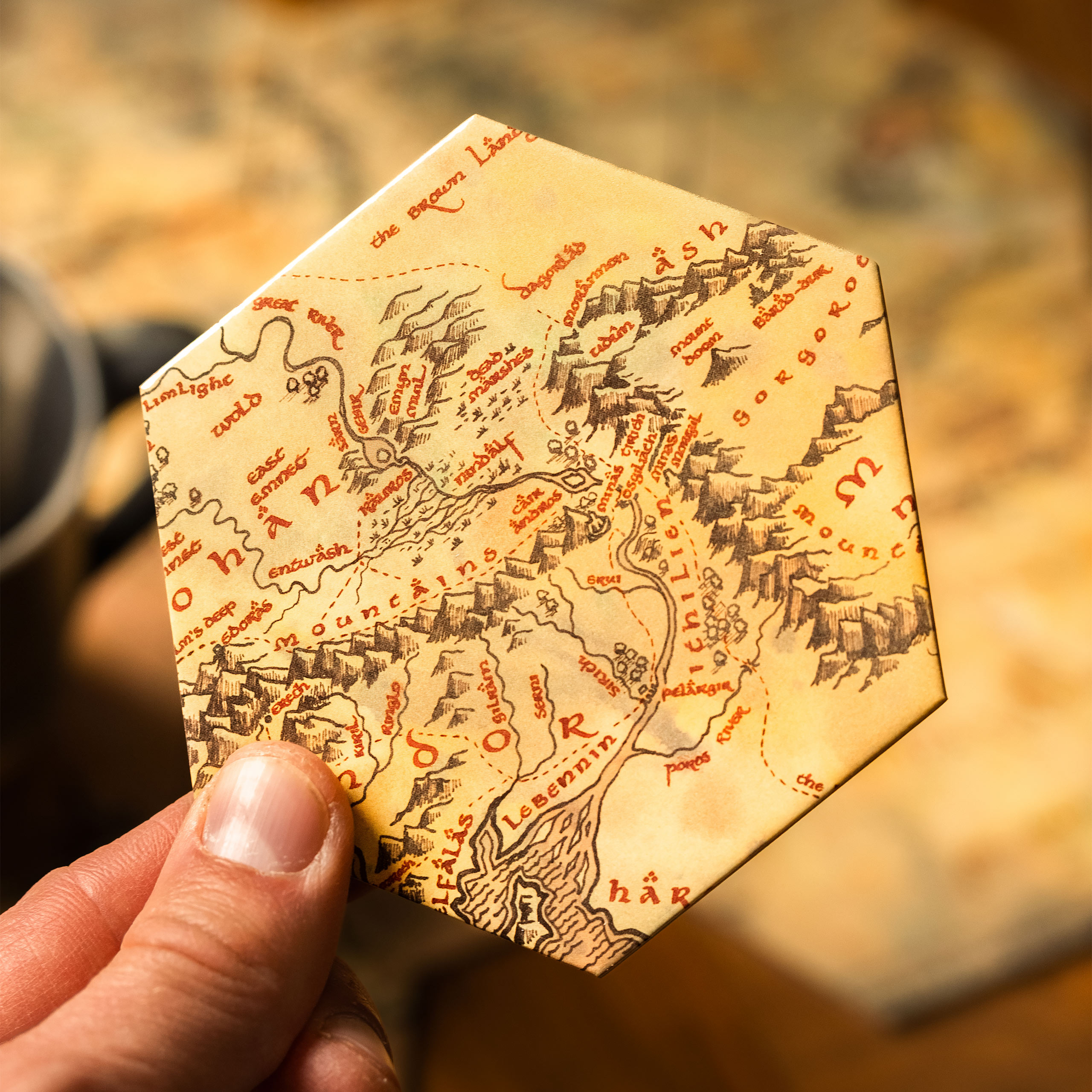 The Lord of the Rings - Middle-earth Map Coasters Set of 12