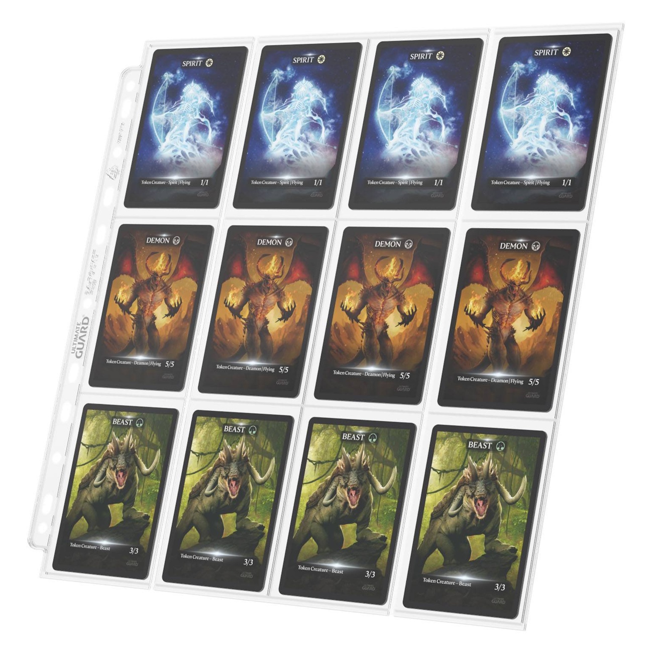 Ultimate Guard 24-Pocket QuadRow Pages Side-Loading (10) - Transparent