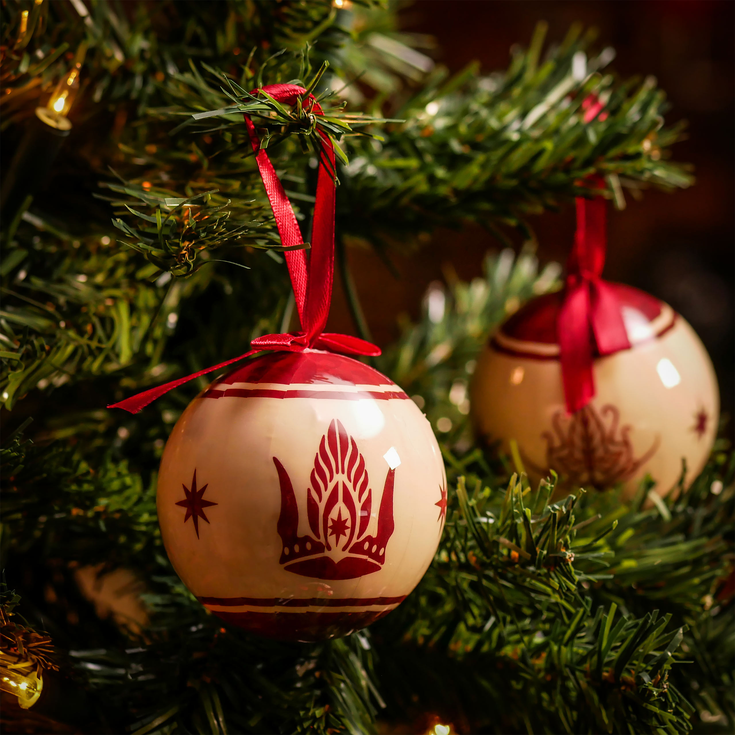 Heer der Ringen - Midden-aarde Symbolen Kerstboom Ballen 14st