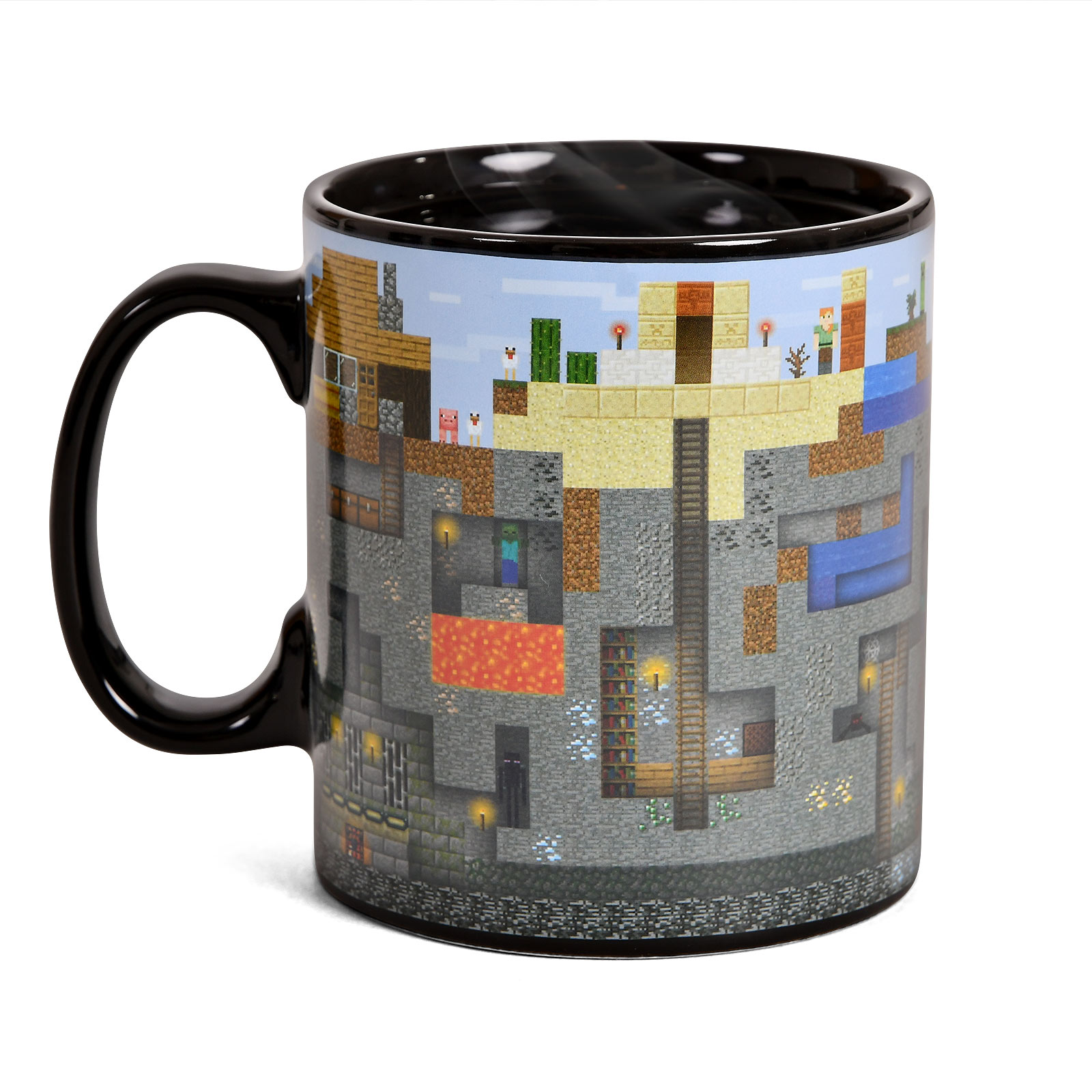 Minecraft - Pixel World Thermo Effect Mug