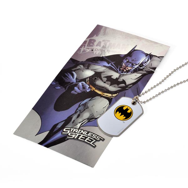 Collier Batman avec pendentif réversible