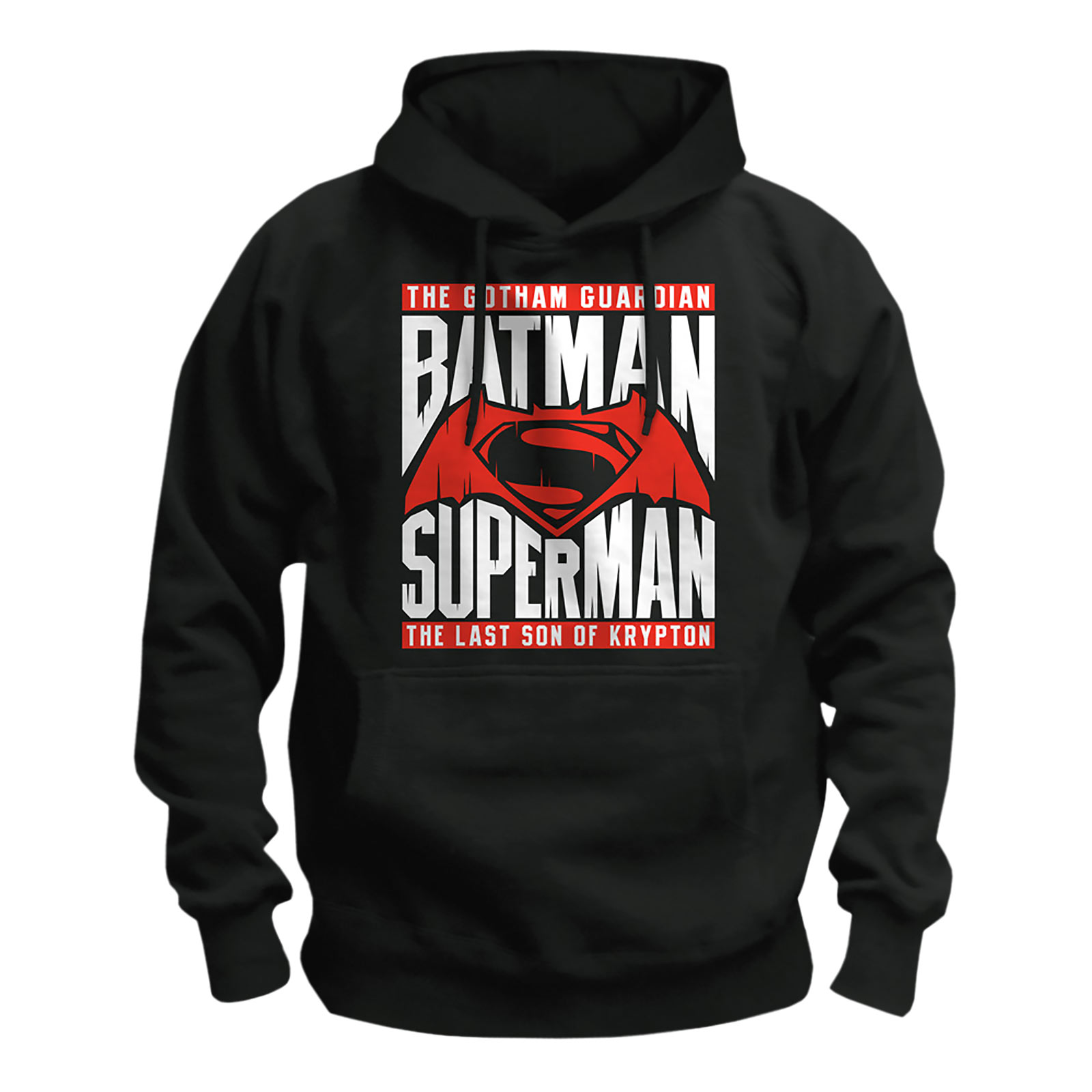 Batman v Superman - Sweat à capuche Heroes noir