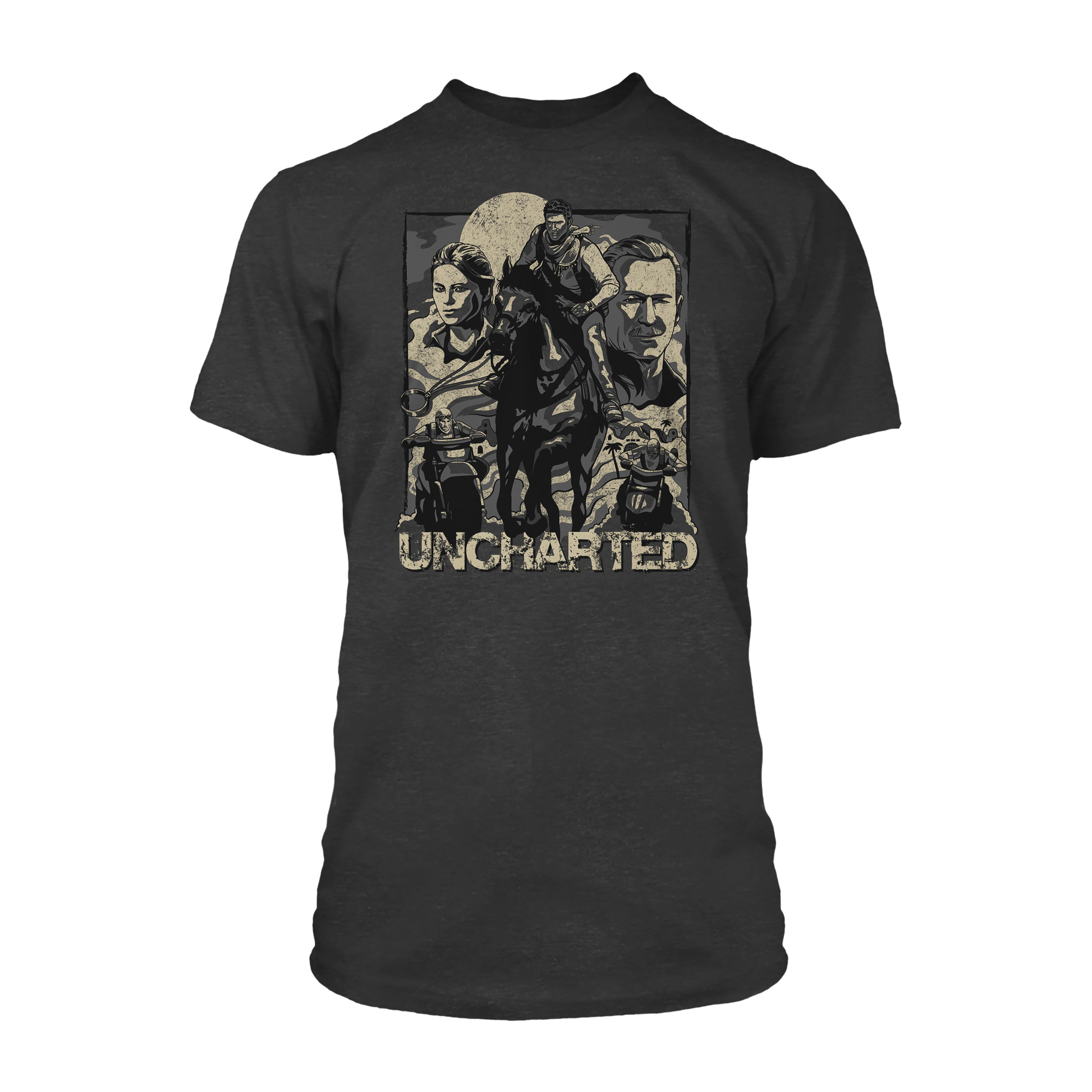 Uncharted - T-Shirt de la page de couverture gris