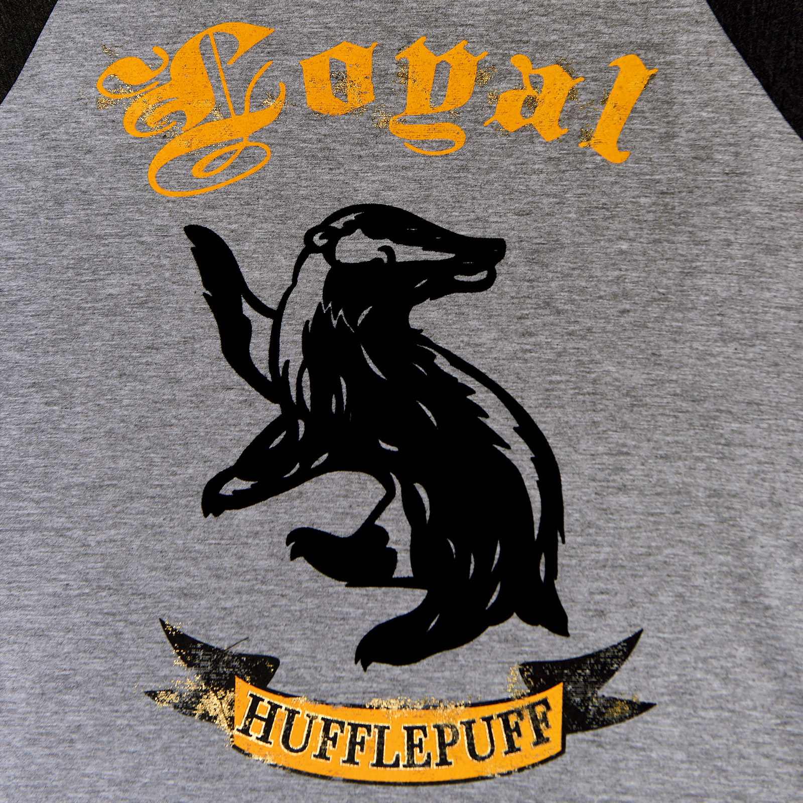 Harry Potter - T-shirt Hufflepuff Loyal gris