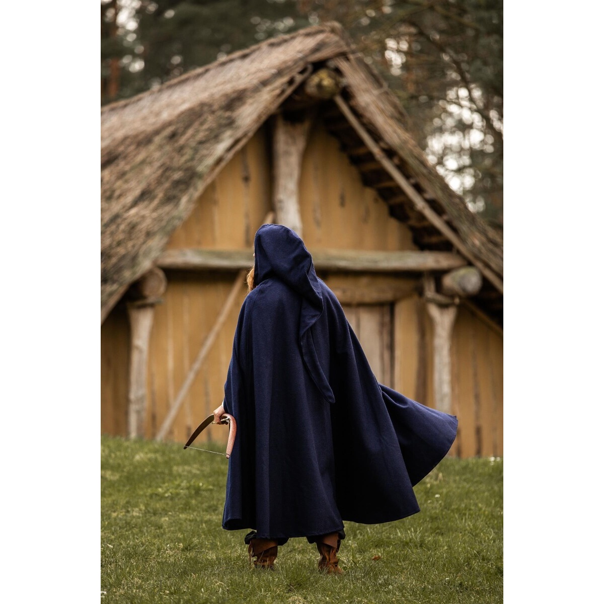 Mantello medievale in lana Hervir 160 cm