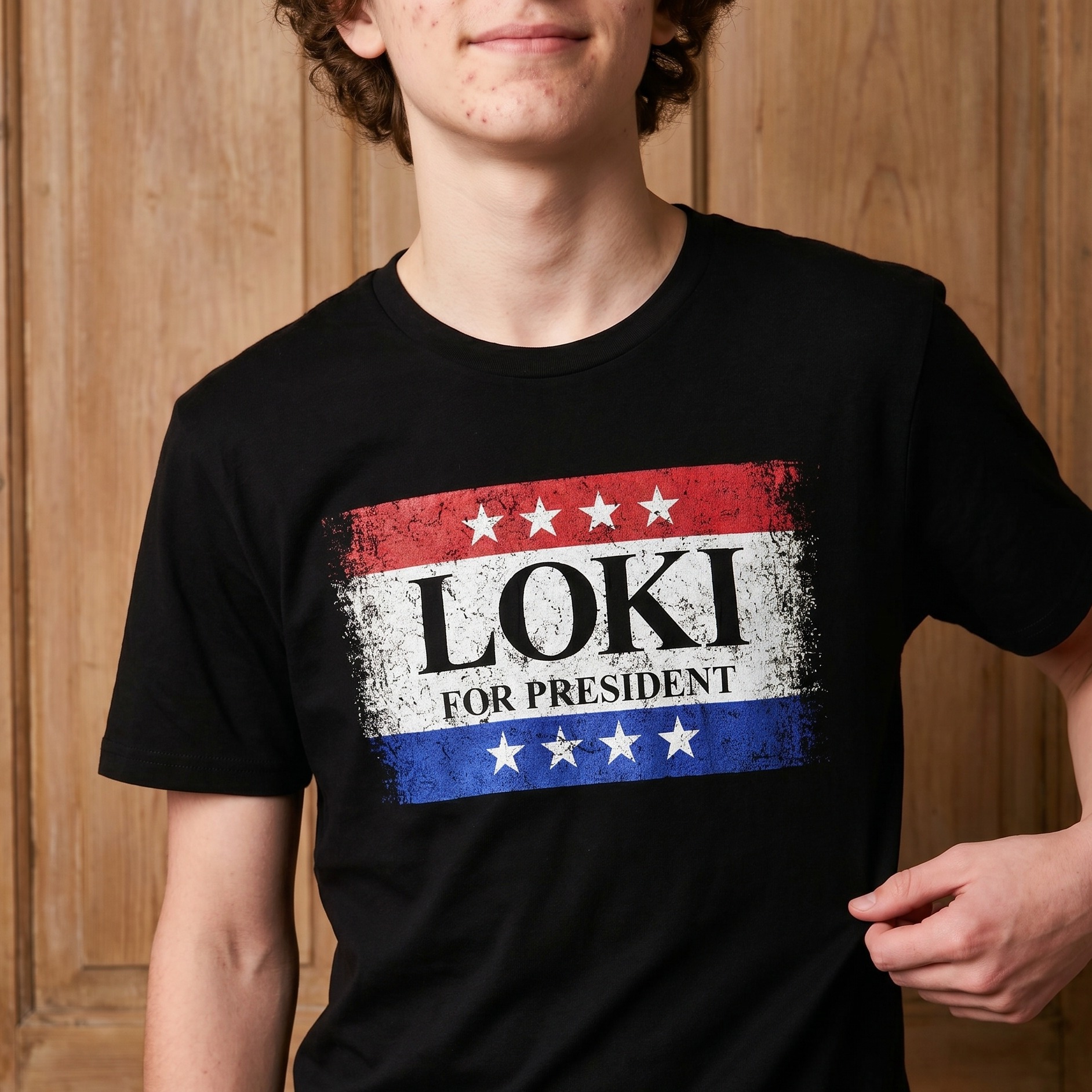 For President T-Shirt schwarz für Loki Fans