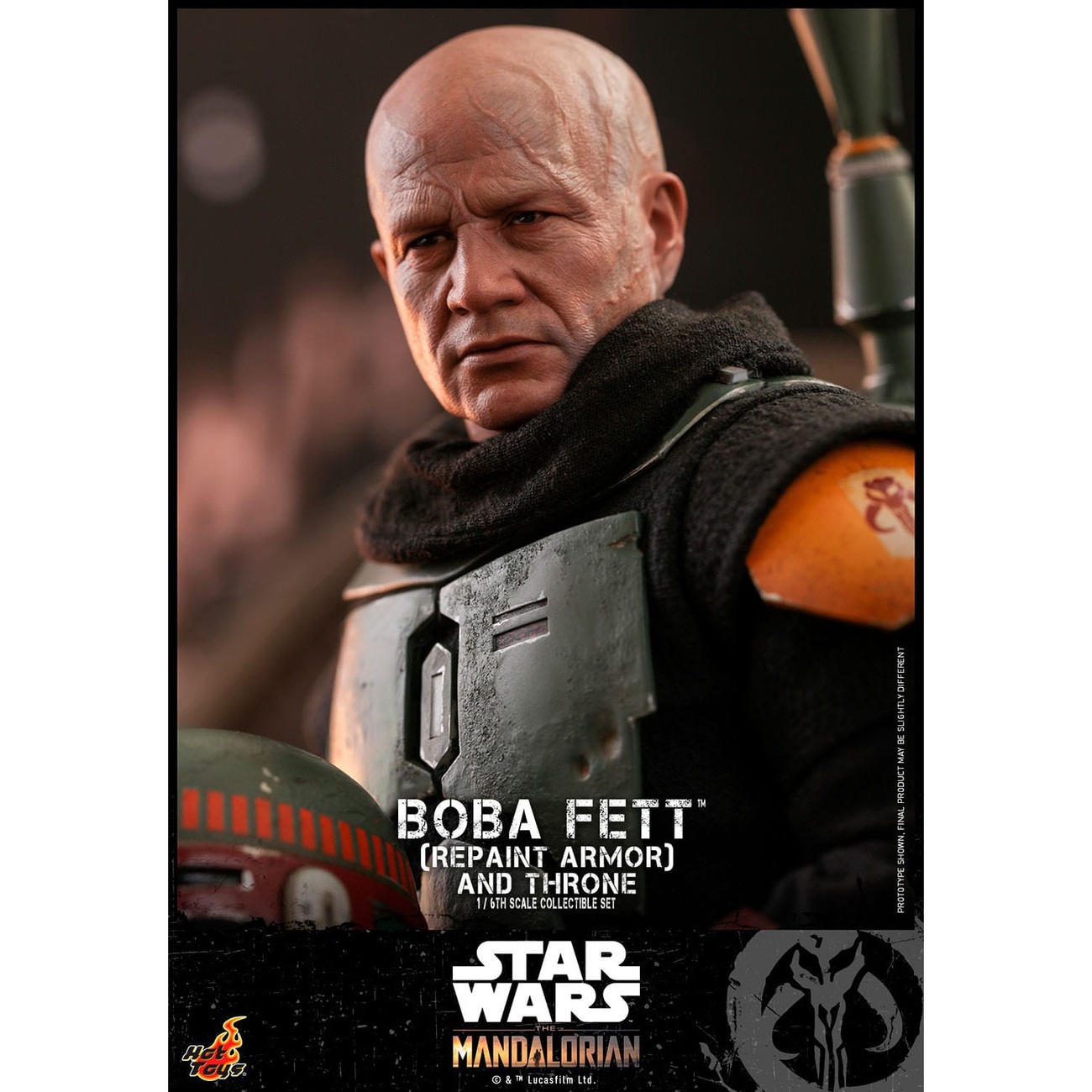 Star Wars: The Mandalorian - Boba Fett 1:6 Scale Action Figure Repaint Armor and Throne Special Edition