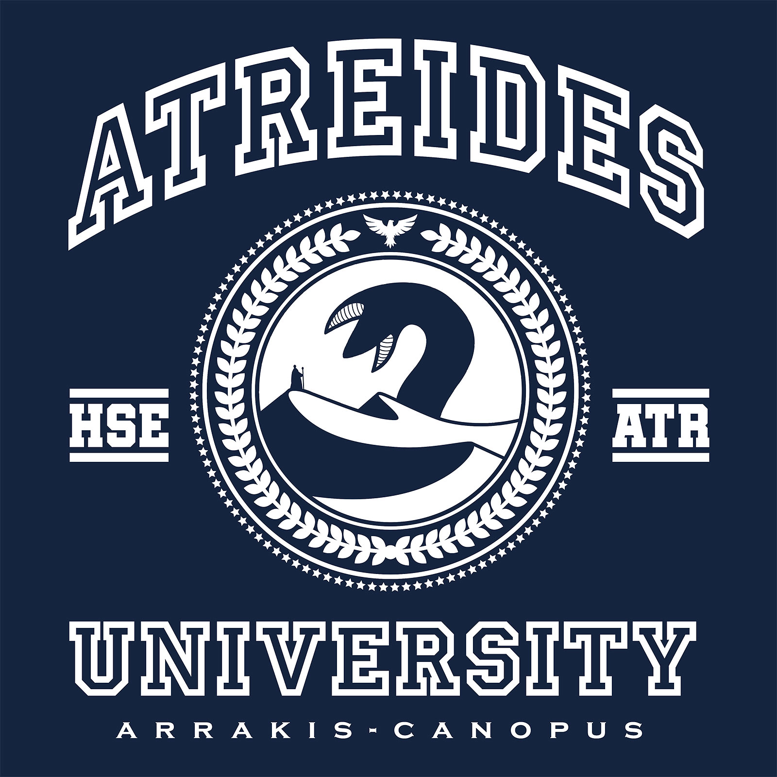 Atreides University T-Shirt für Dune Fans blau
