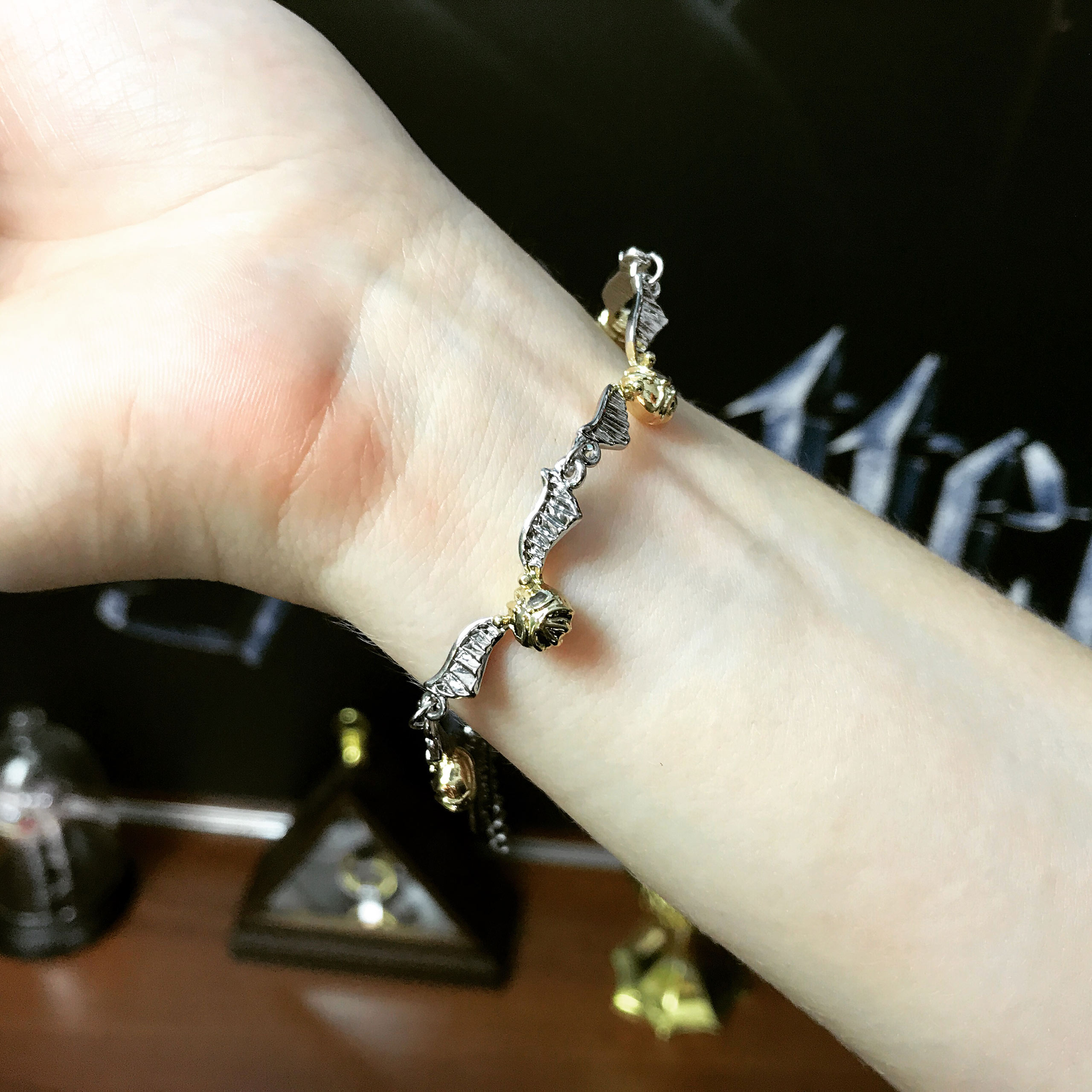 thumbnail image 2 of Harry Potter Sterling Silver Charm Bracelet Golden Snitch | Taylors 2 of 10