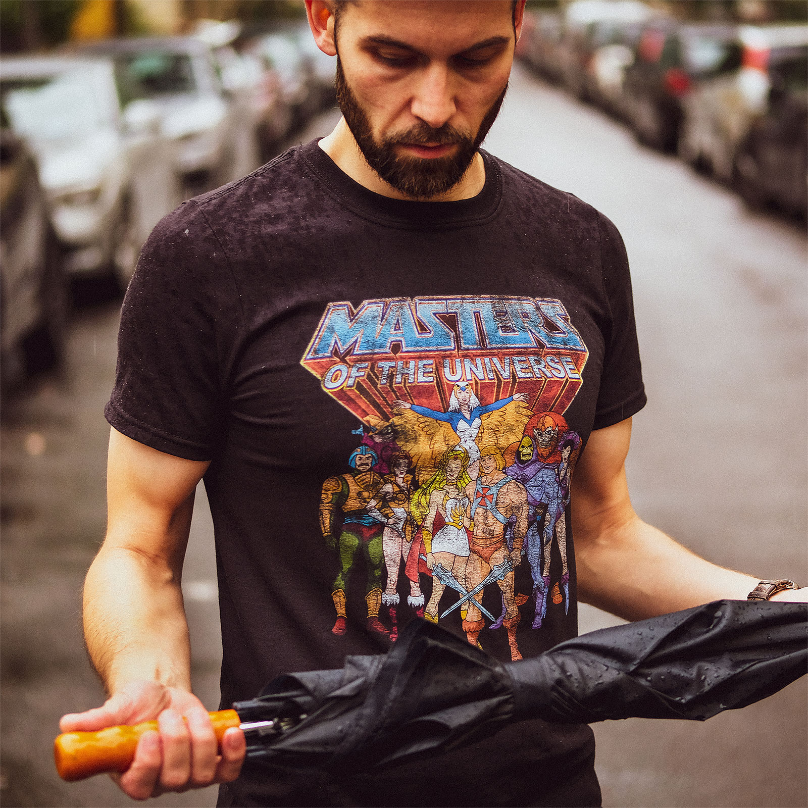 Masters of the Universe - Characters Distressed T-Shirt black