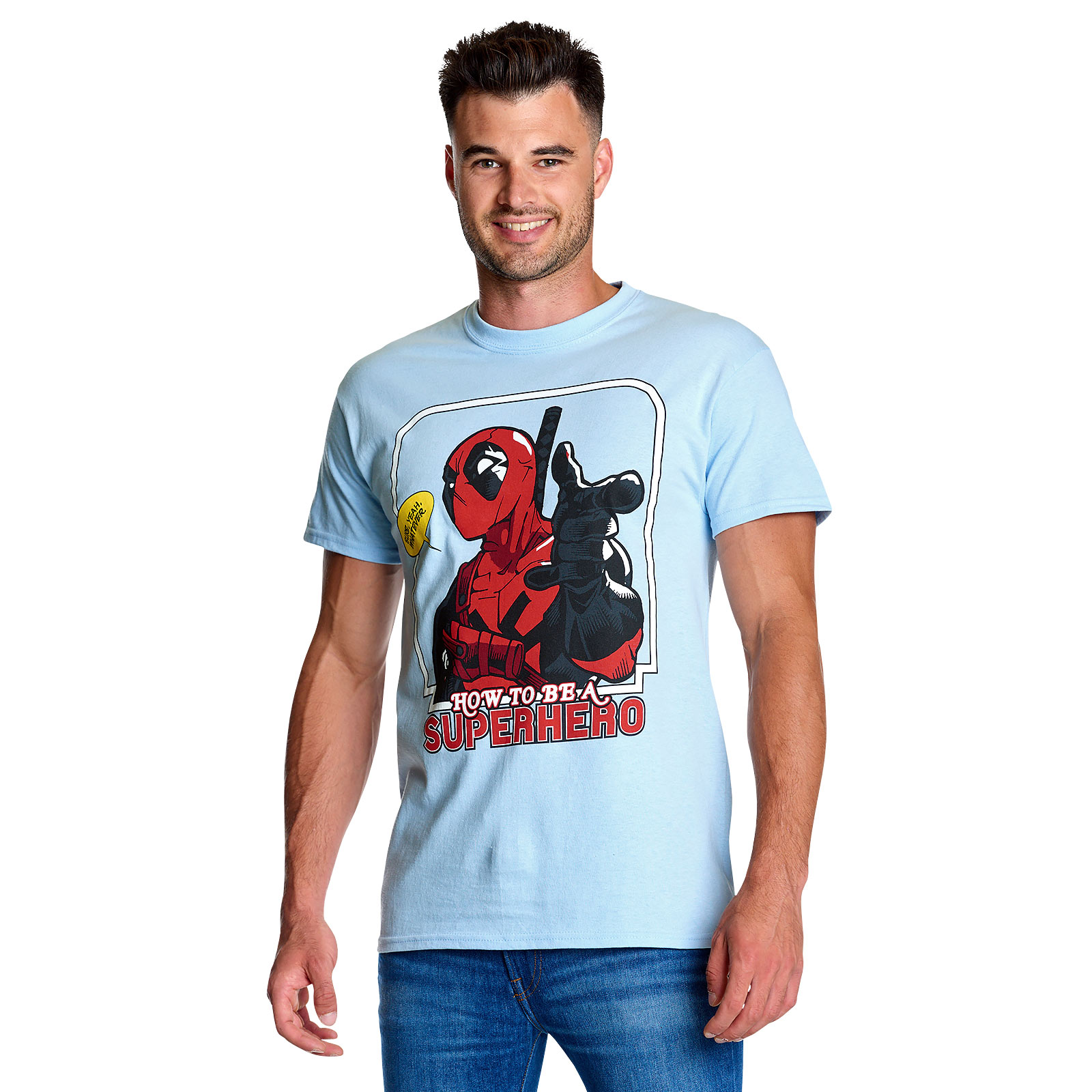 Deadpool - Comment être un super-héros T-shirt bleu