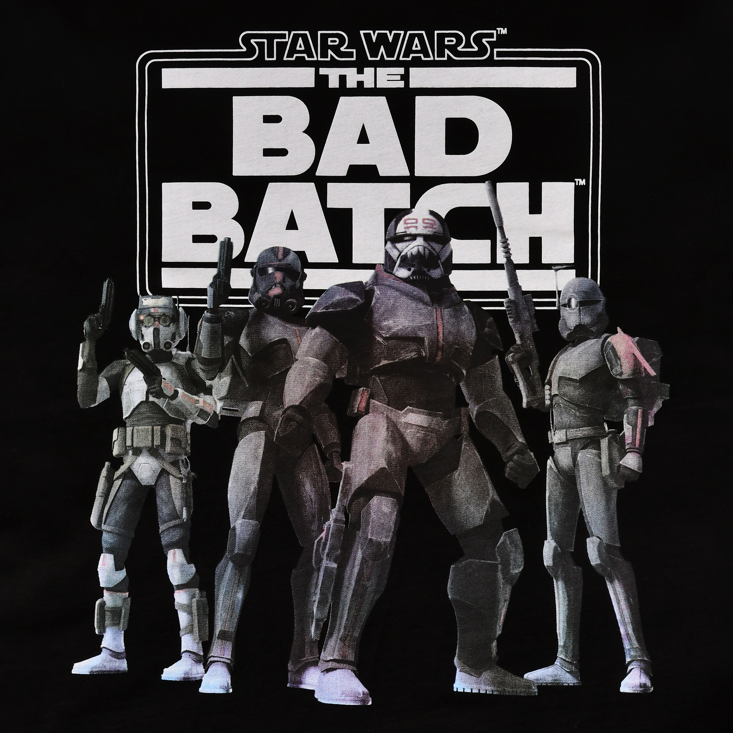 Star Wars - Bad Batch Groep T-shirt zwart