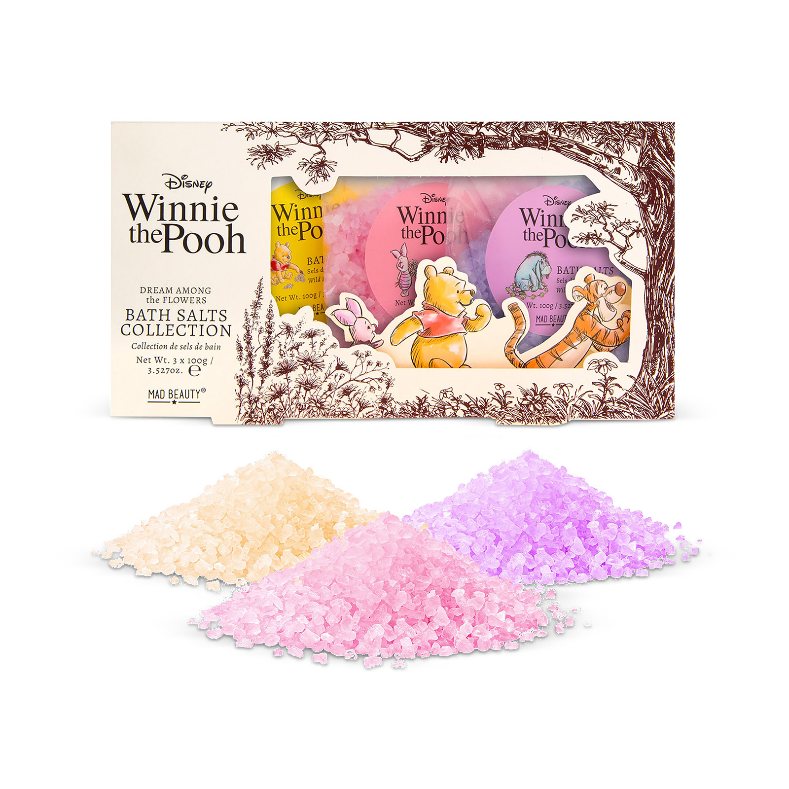 Disney's Winnie the Pooh - Bath Salt 3 Piece Set