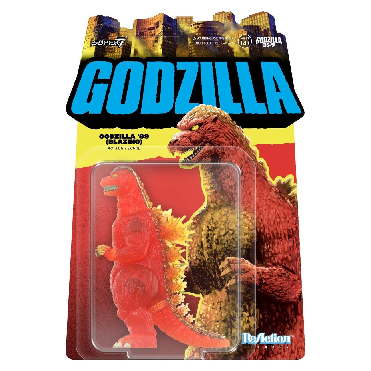 Godzilla Toho ReAction Actiefiguur Godzilla - 1989 (Blazing) 10 cm