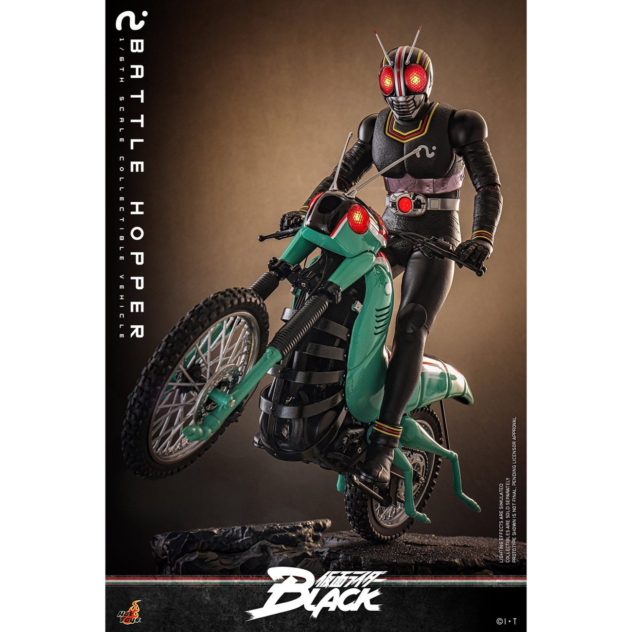 Masked Rider Hopper Kamen Rider Black - Battle Hopper Fahrzeug Figur 1:6 | Elbenwald
