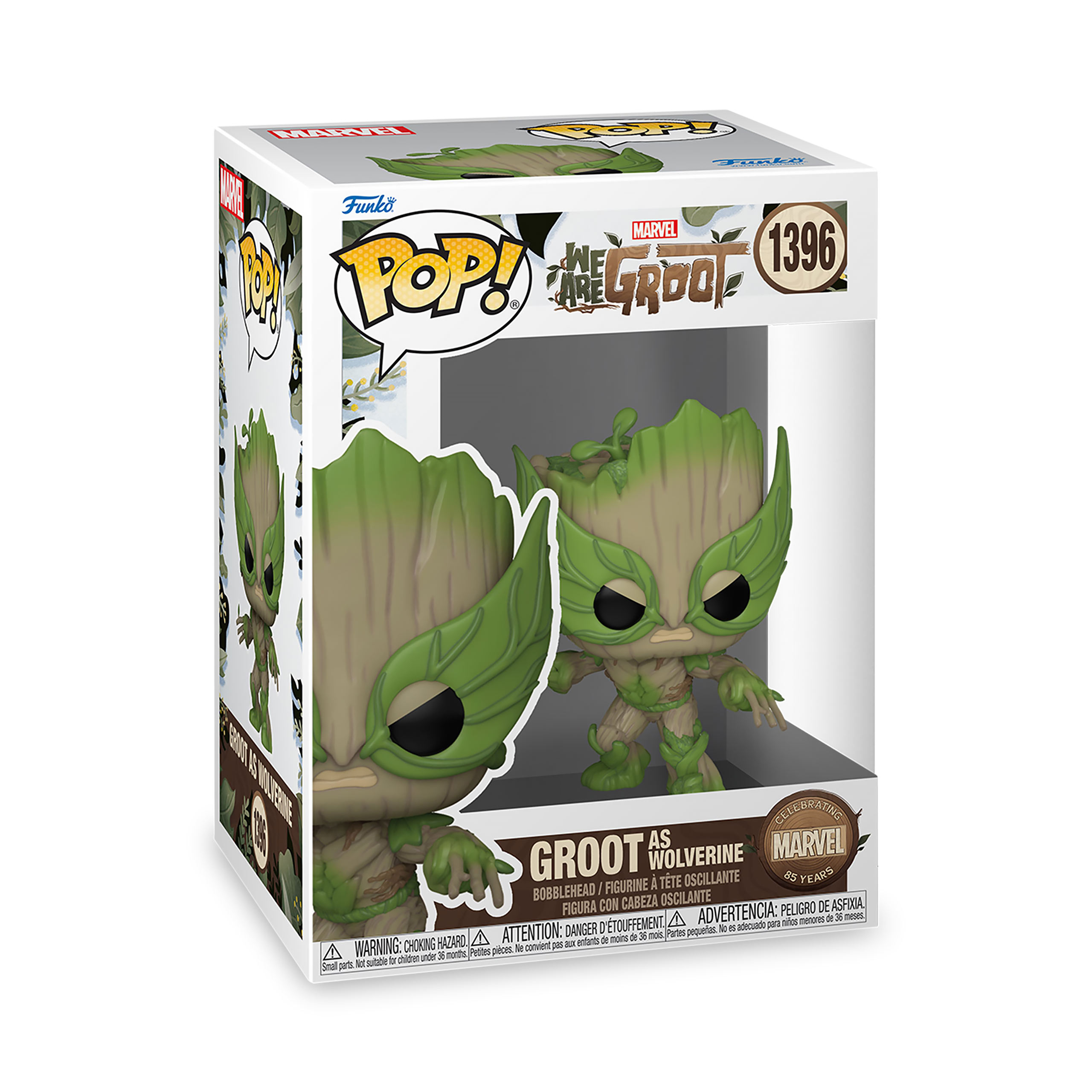 Marvel - Nous sommes Groot Wolverine Funko Pop Figurine à tête branlante