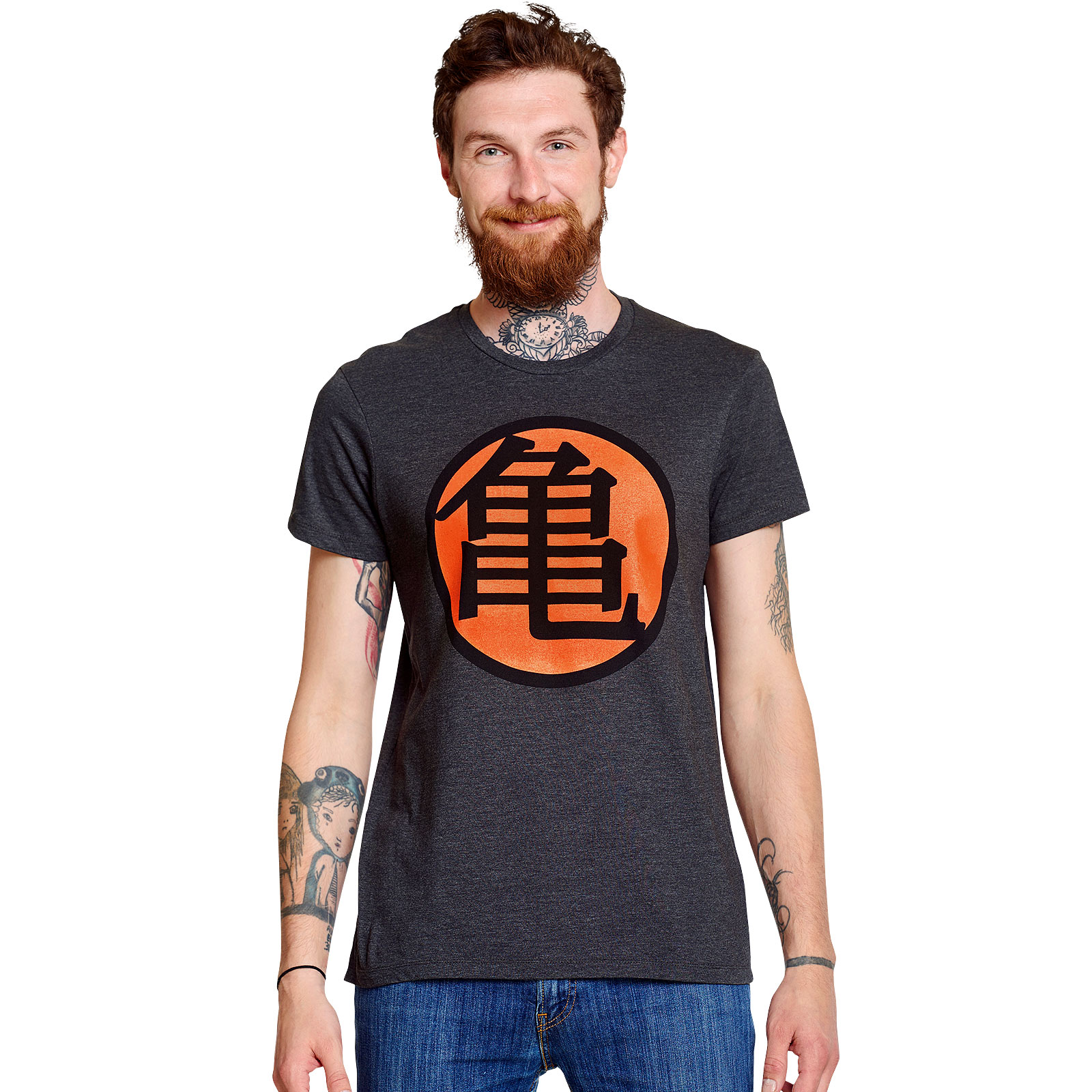 Dragon Ball - Kame Symbol T-Shirt grau