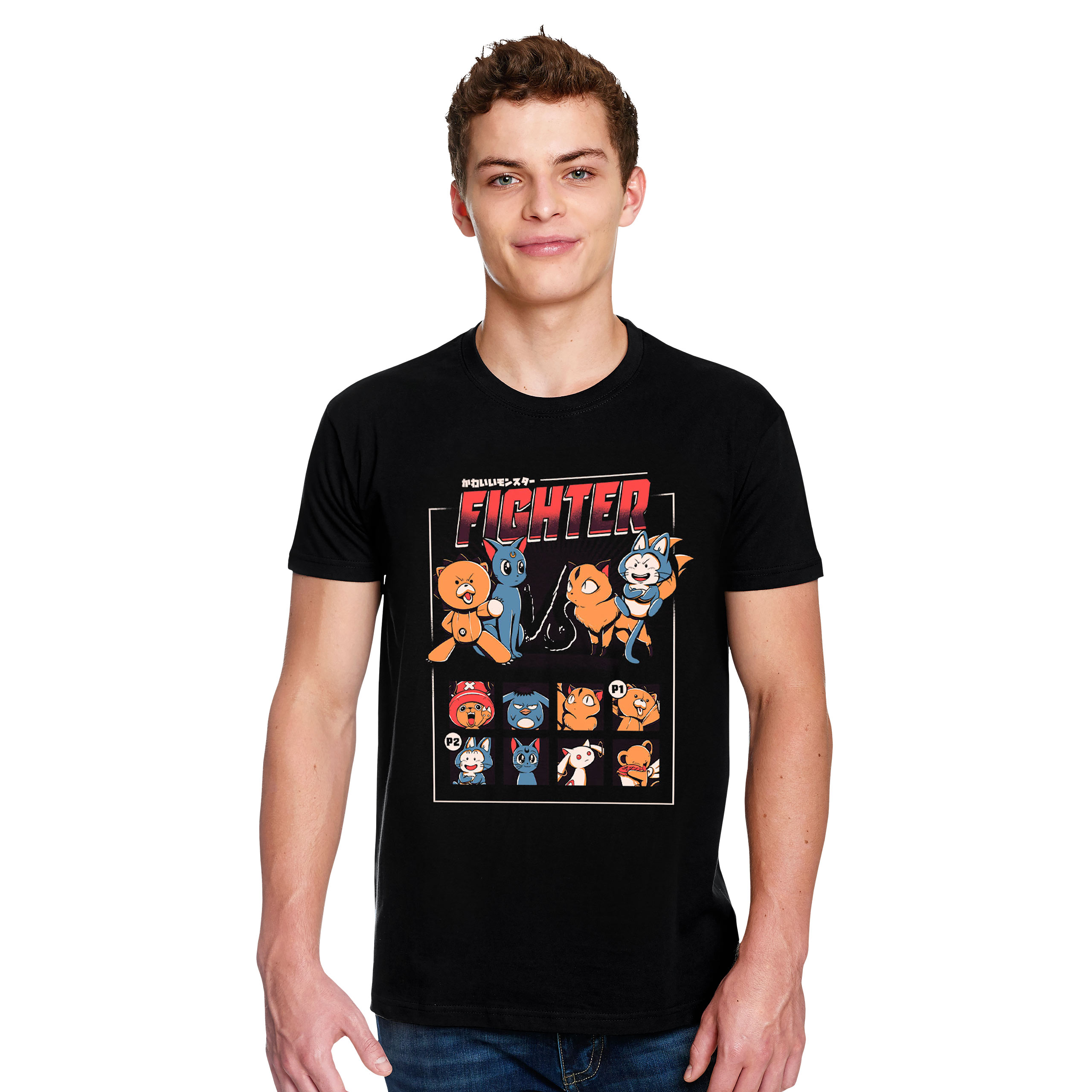 Ilustrata - Anime Fighter T-Shirt schwarz