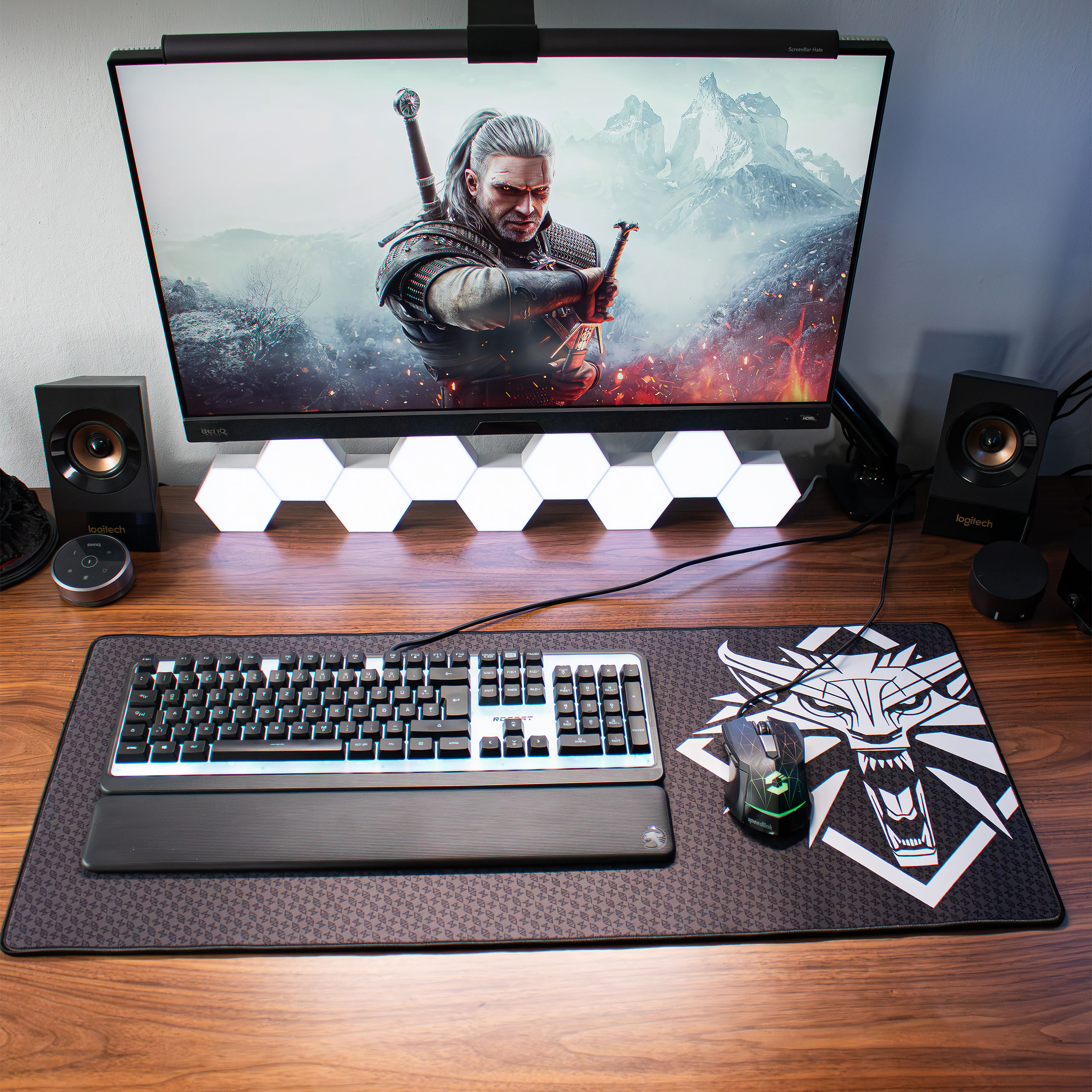 Witcher - Wolf Medaillon XL Muismat
