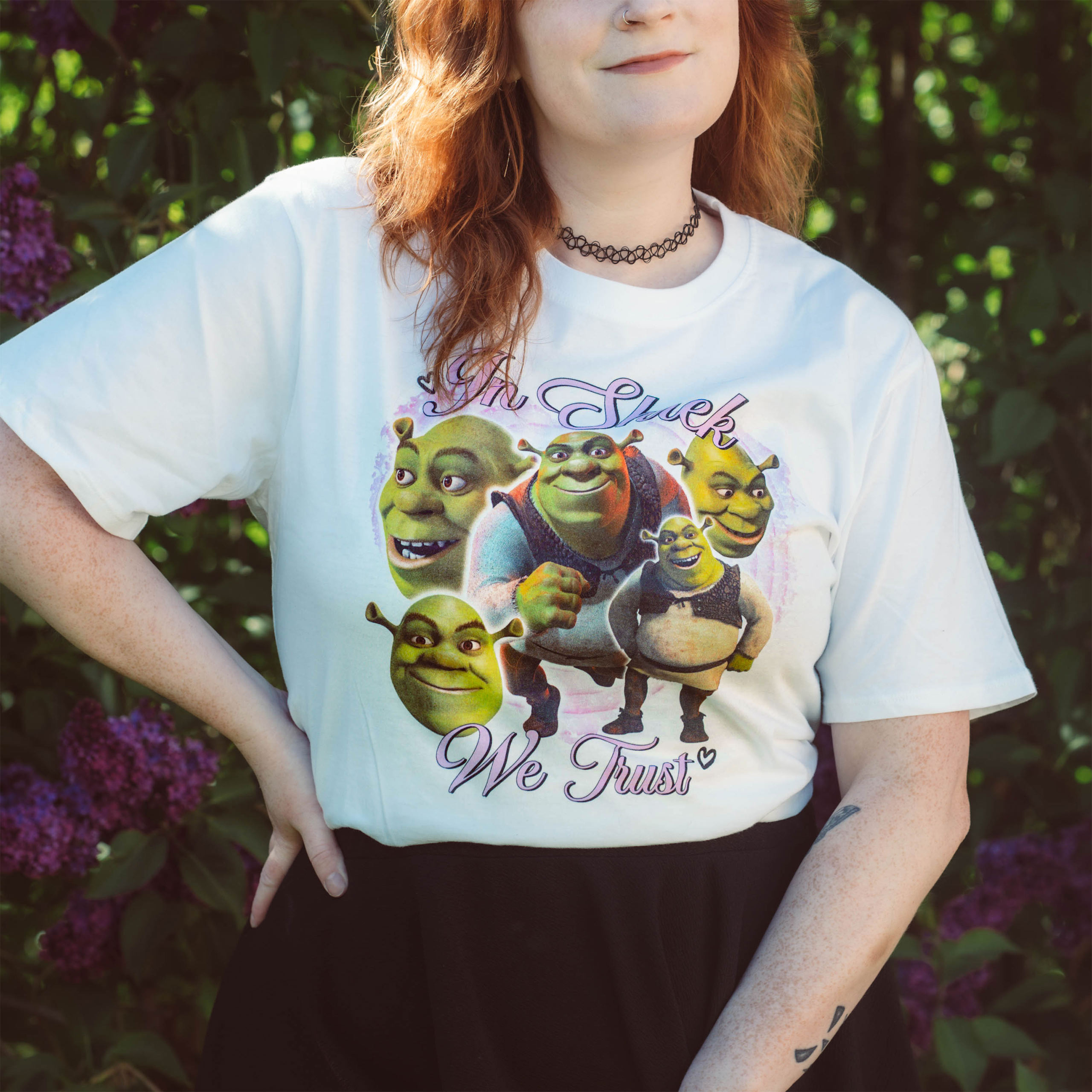 Shrek - In Shrek We Trust biała koszulka