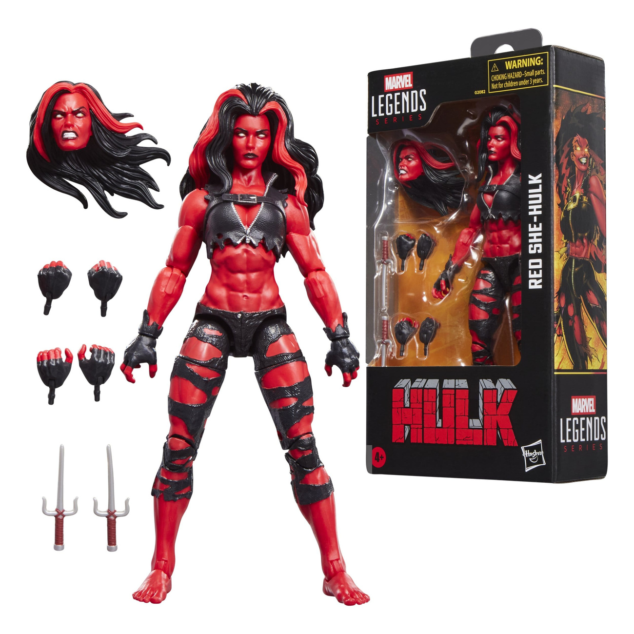 Hulk Marvel Legends actionfigur Red She-Hulk 15 cm