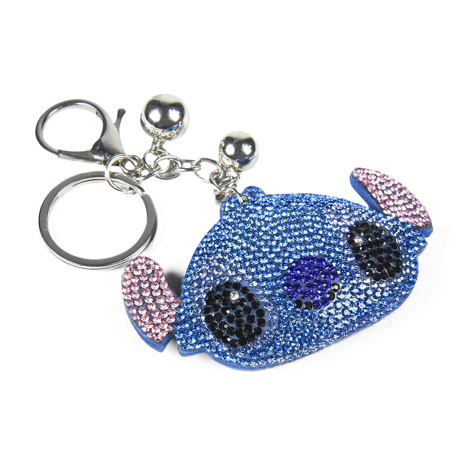 Lilo & Stitch - Stitch Face Glitter Keychain