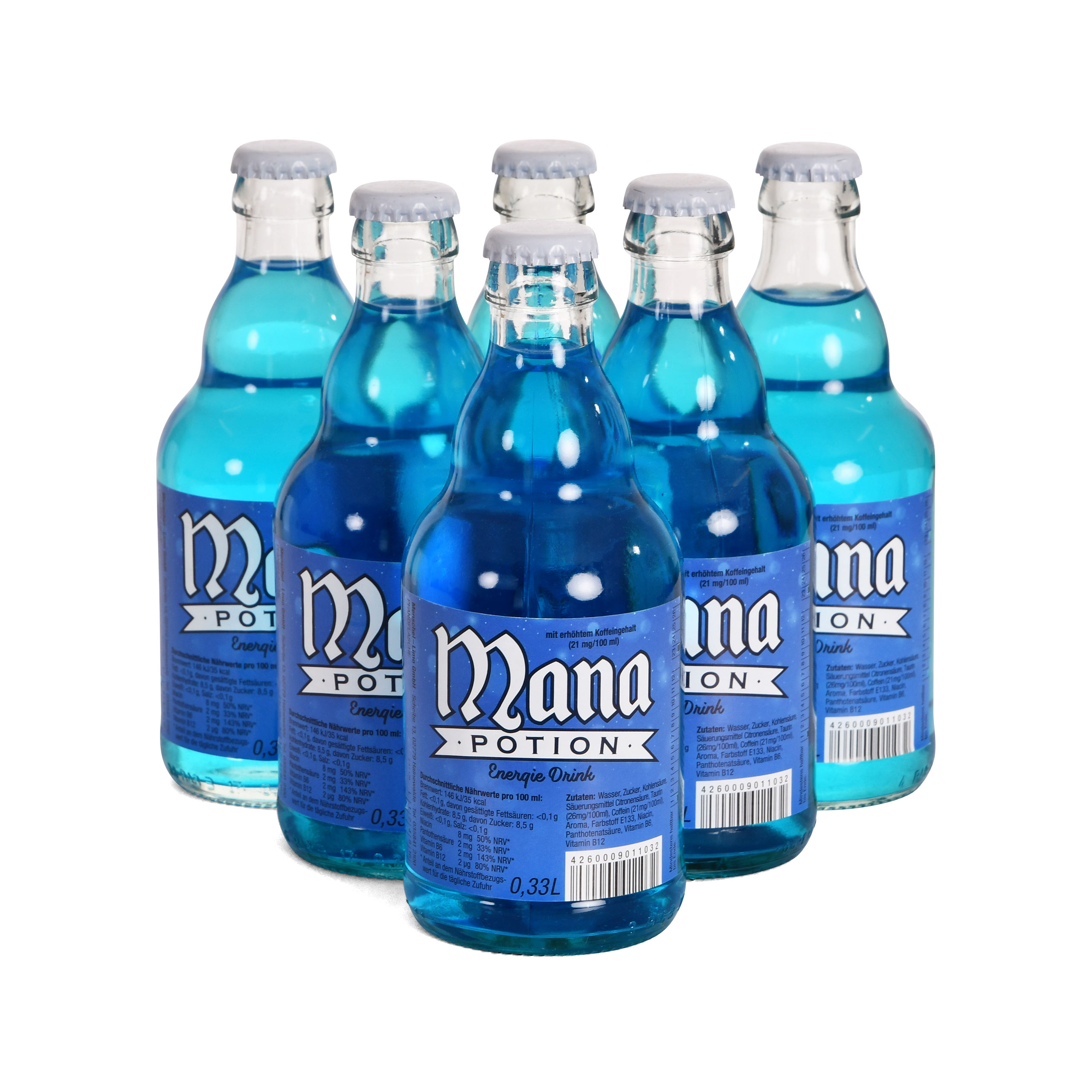 Mana Potion Bottle Energy Drink - 6 Pack