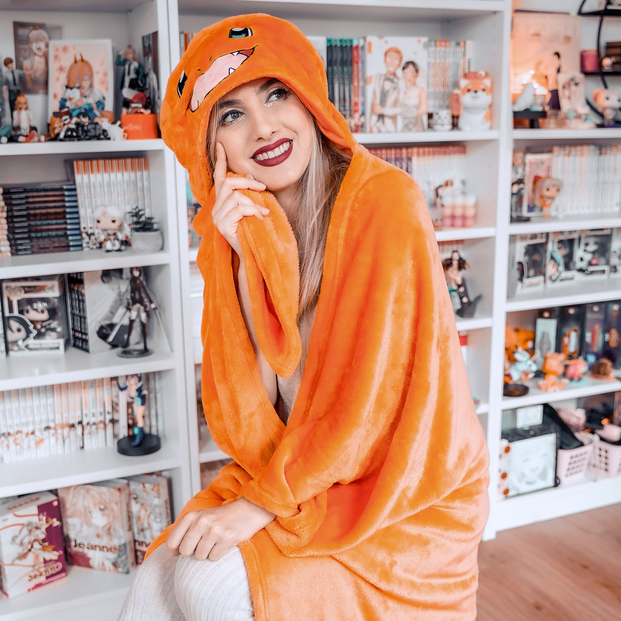 Pokemon - Couverture à capuche Charmander